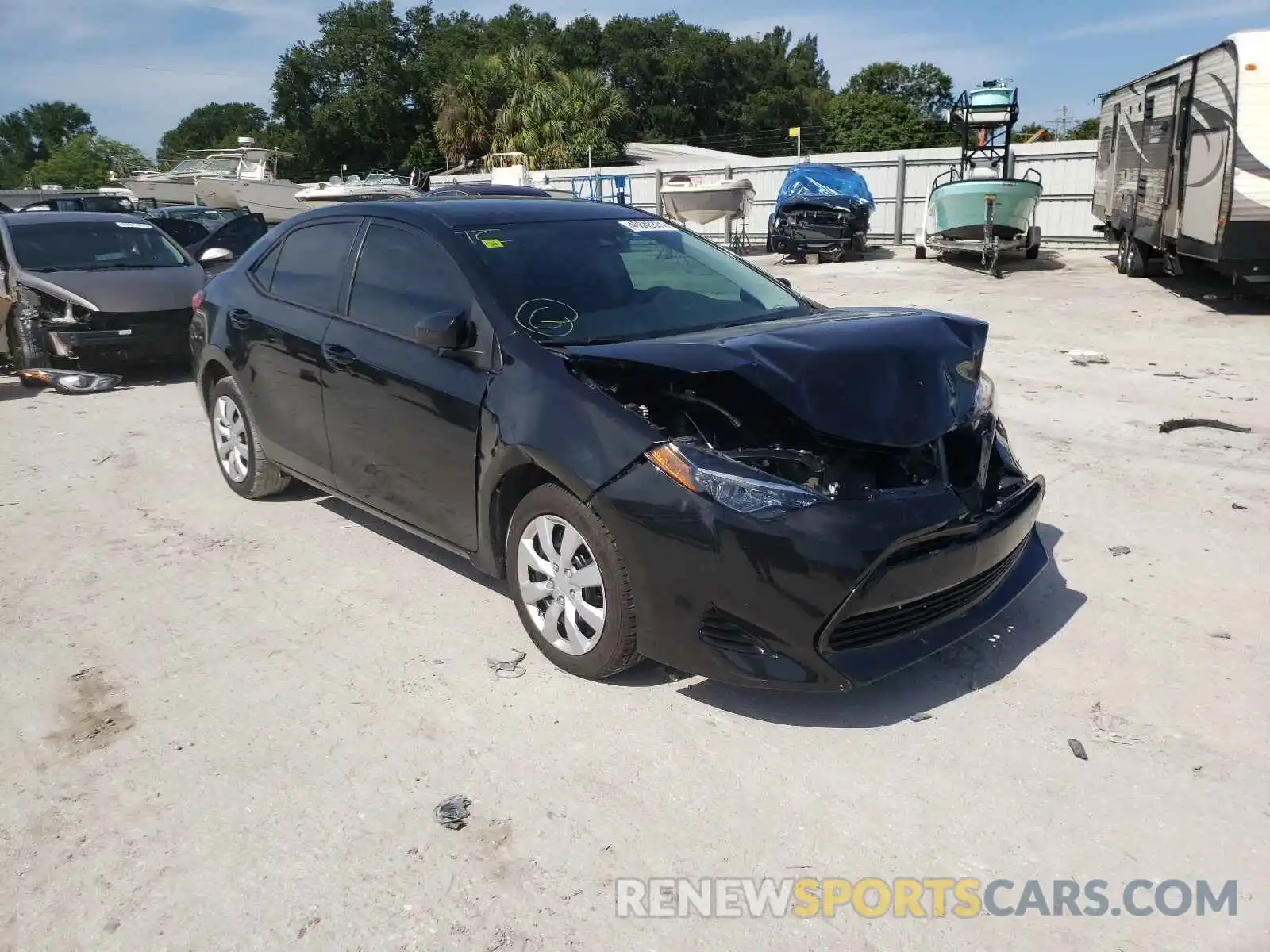 1 Photograph of a damaged car 5YFBURHE7KP856731 TOYOTA COROLLA 2019