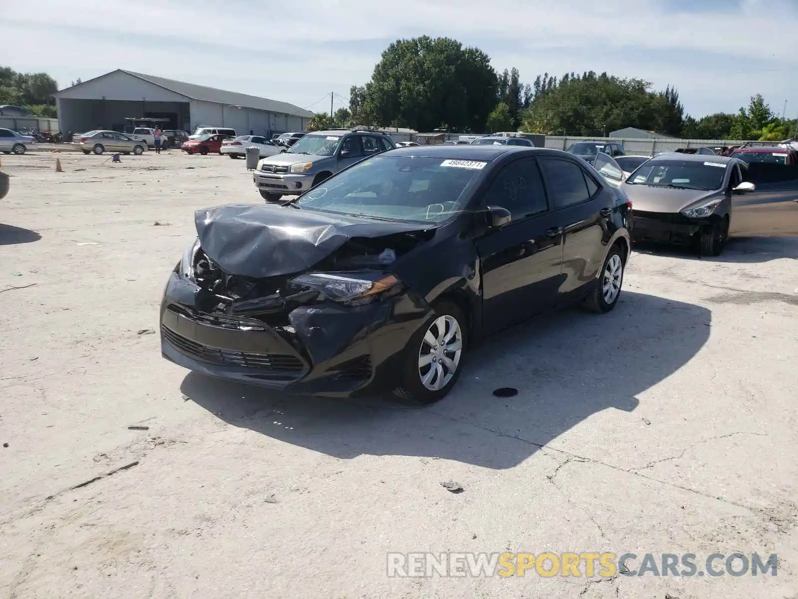 2 Photograph of a damaged car 5YFBURHE7KP856731 TOYOTA COROLLA 2019