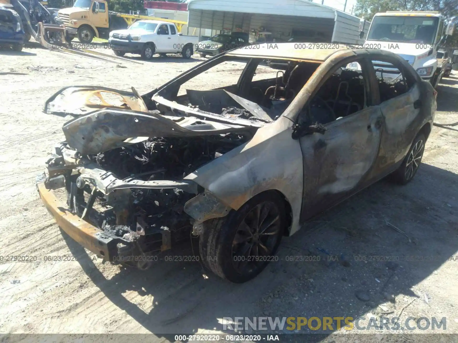 2 Photograph of a damaged car 5YFBURHE7KP856809 TOYOTA COROLLA 2019