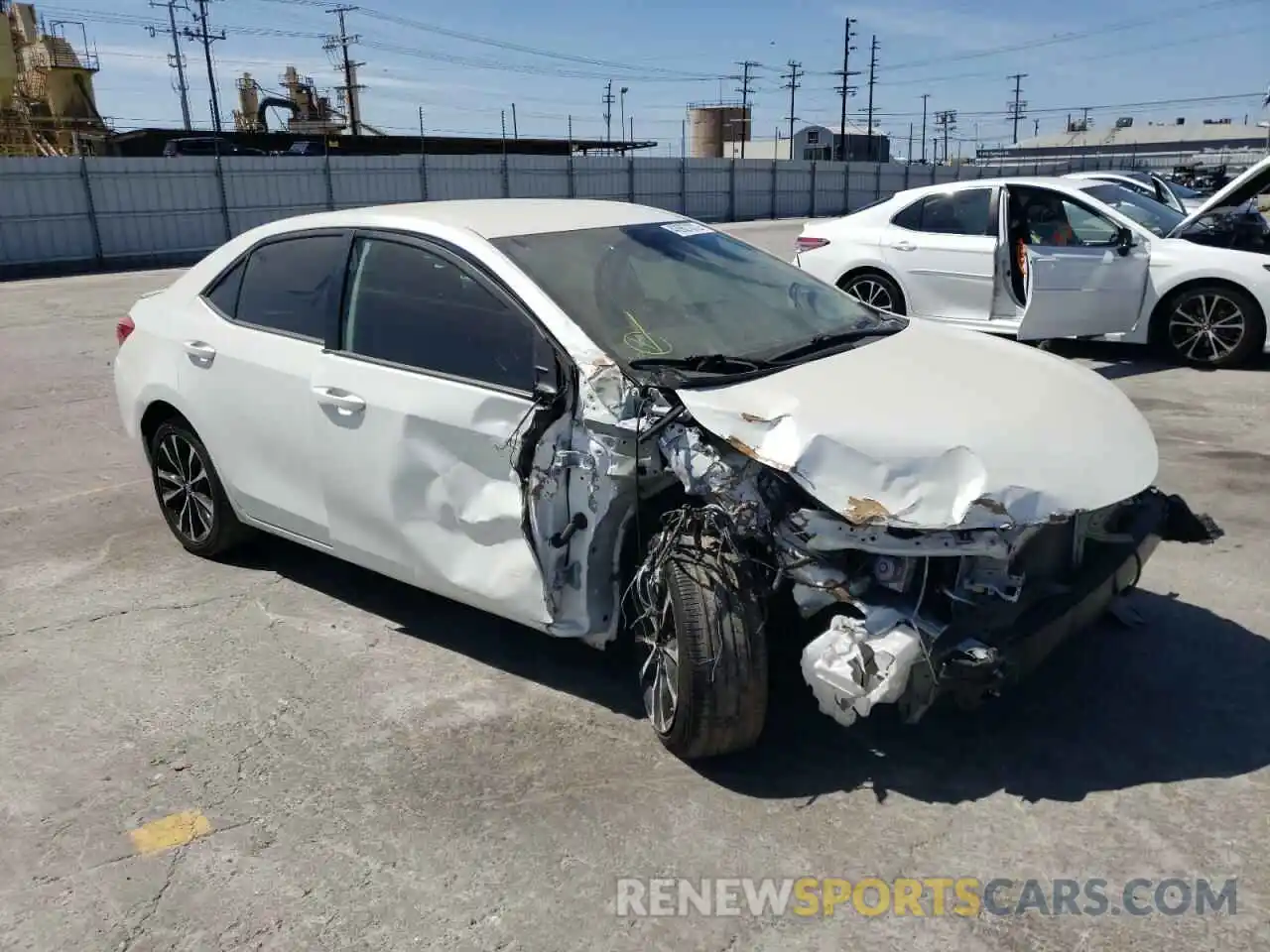 1 Photograph of a damaged car 5YFBURHE7KP856938 TOYOTA COROLLA 2019