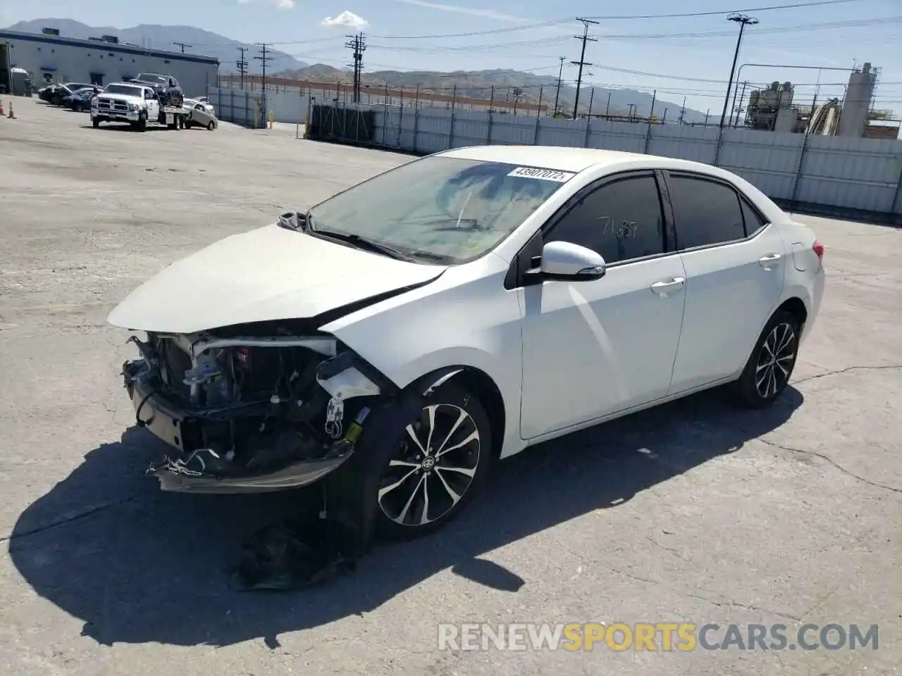 2 Photograph of a damaged car 5YFBURHE7KP856938 TOYOTA COROLLA 2019