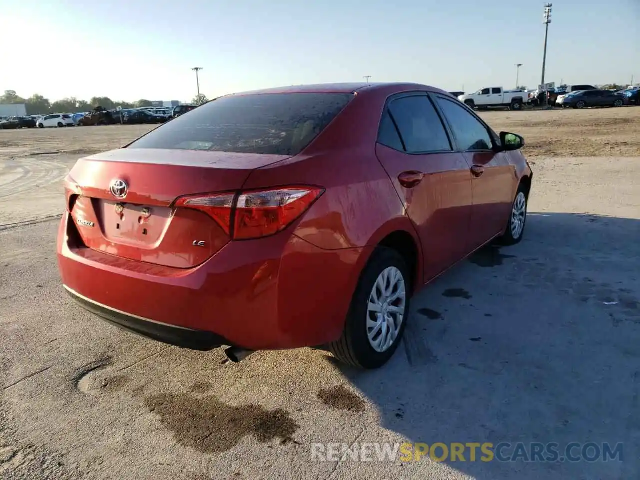 4 Photograph of a damaged car 5YFBURHE7KP857457 TOYOTA COROLLA 2019