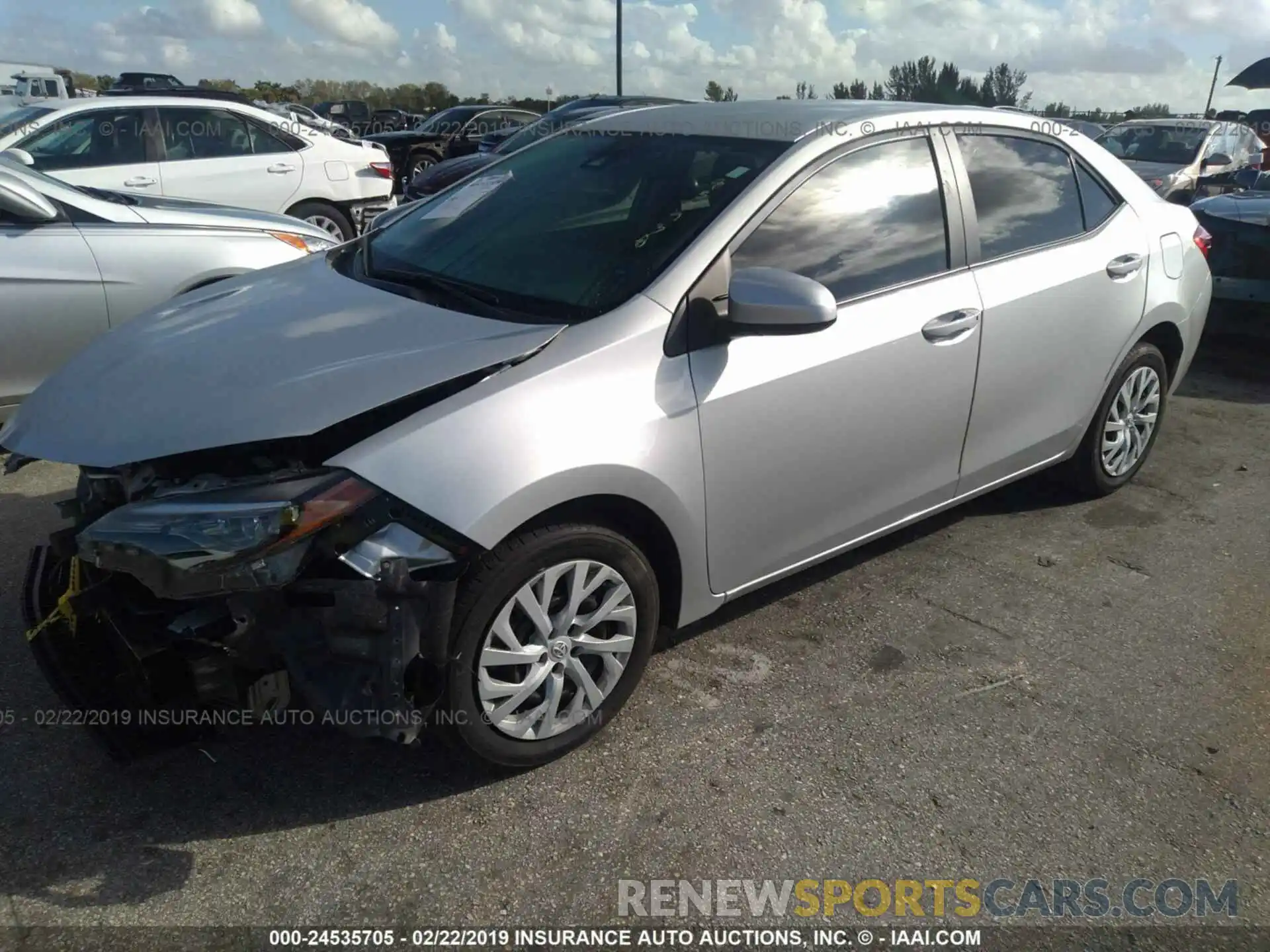 2 Photograph of a damaged car 5YFBURHE7KP857930 TOYOTA COROLLA 2019