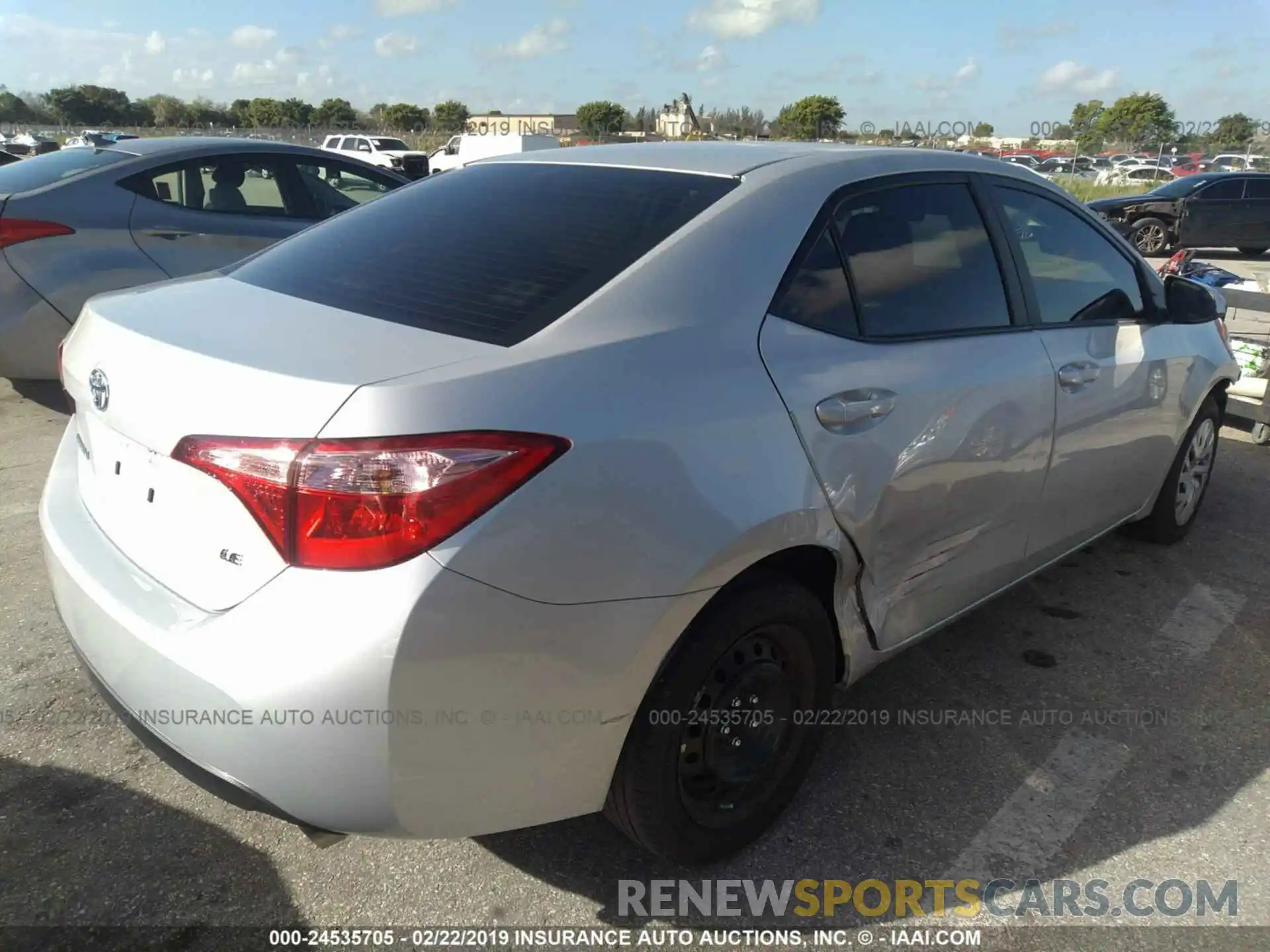 4 Photograph of a damaged car 5YFBURHE7KP857930 TOYOTA COROLLA 2019