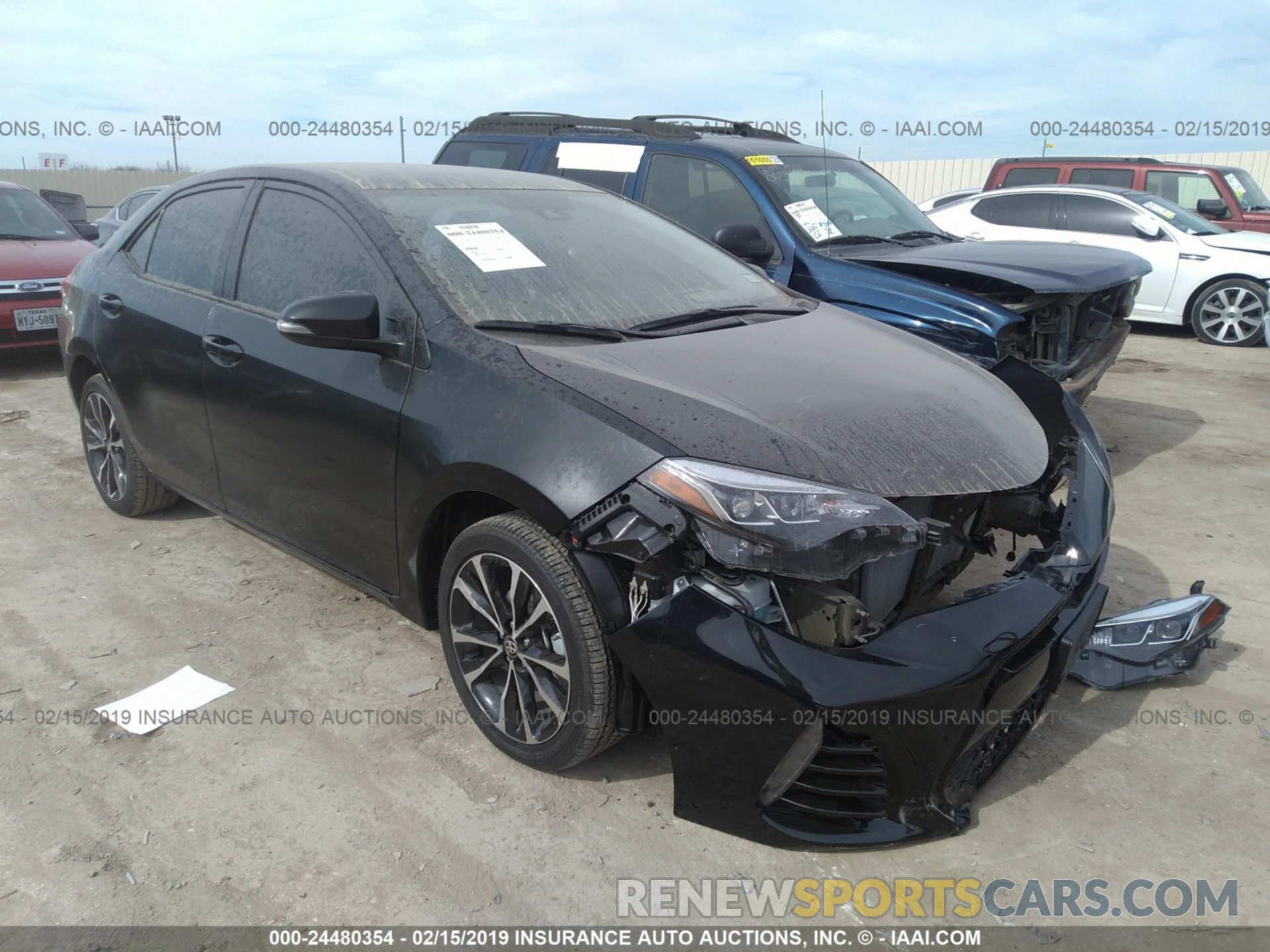 1 Photograph of a damaged car 5YFBURHE7KP858897 TOYOTA COROLLA 2019