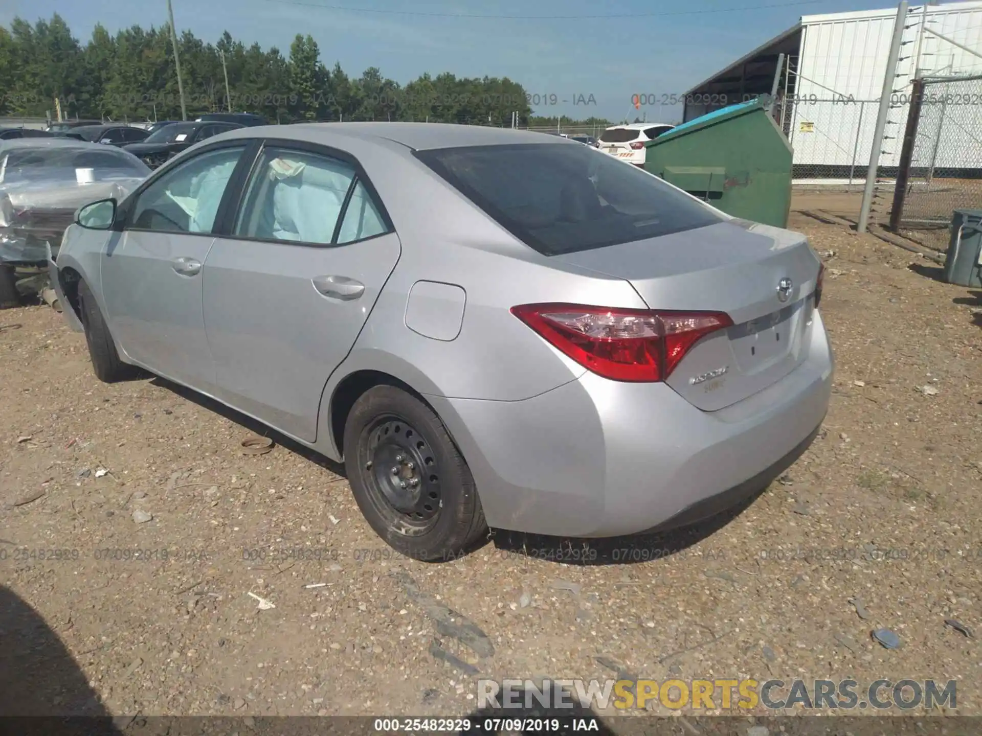 3 Photograph of a damaged car 5YFBURHE7KP859046 TOYOTA COROLLA 2019