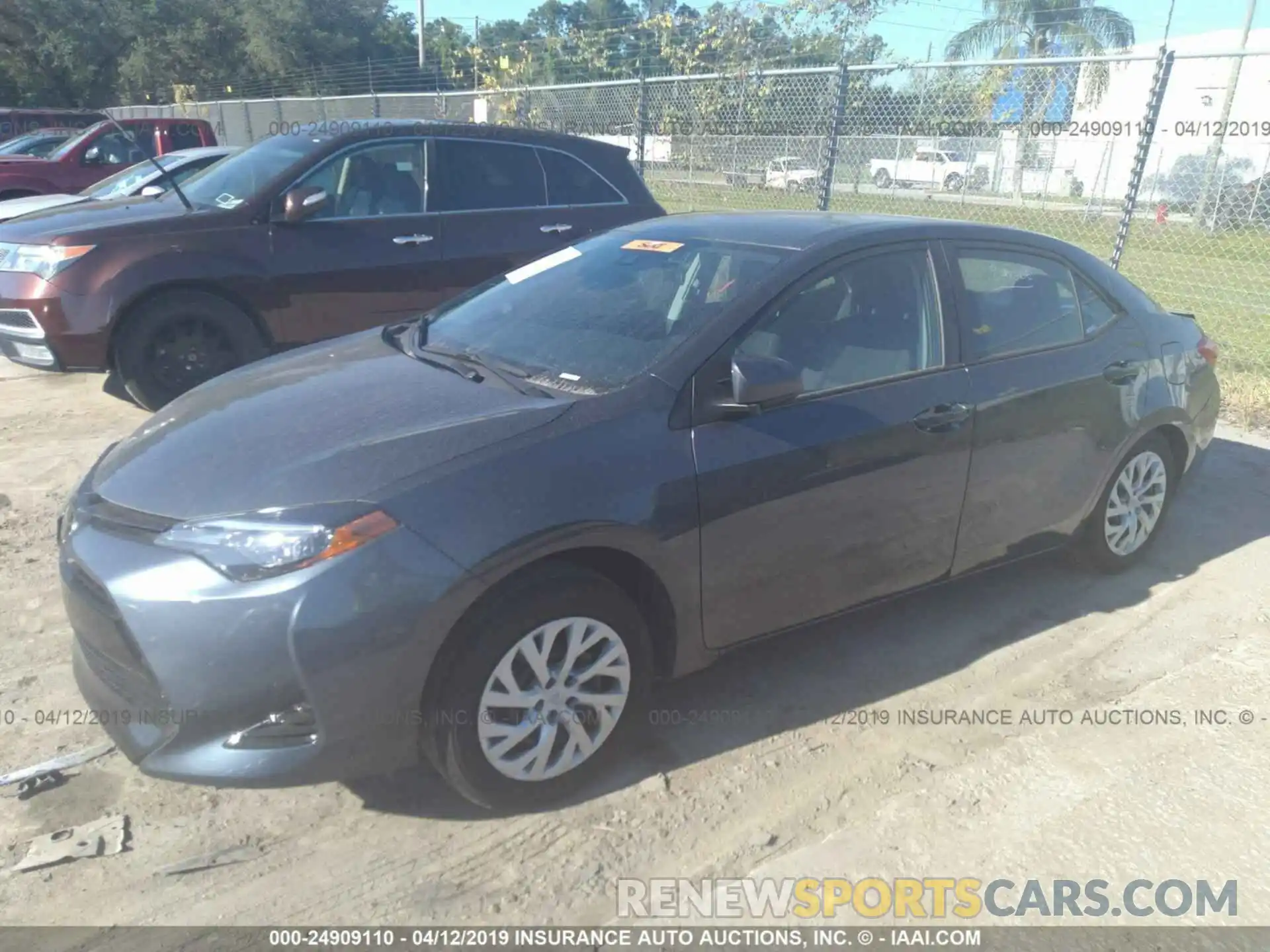 2 Photograph of a damaged car 5YFBURHE7KP859239 TOYOTA COROLLA 2019