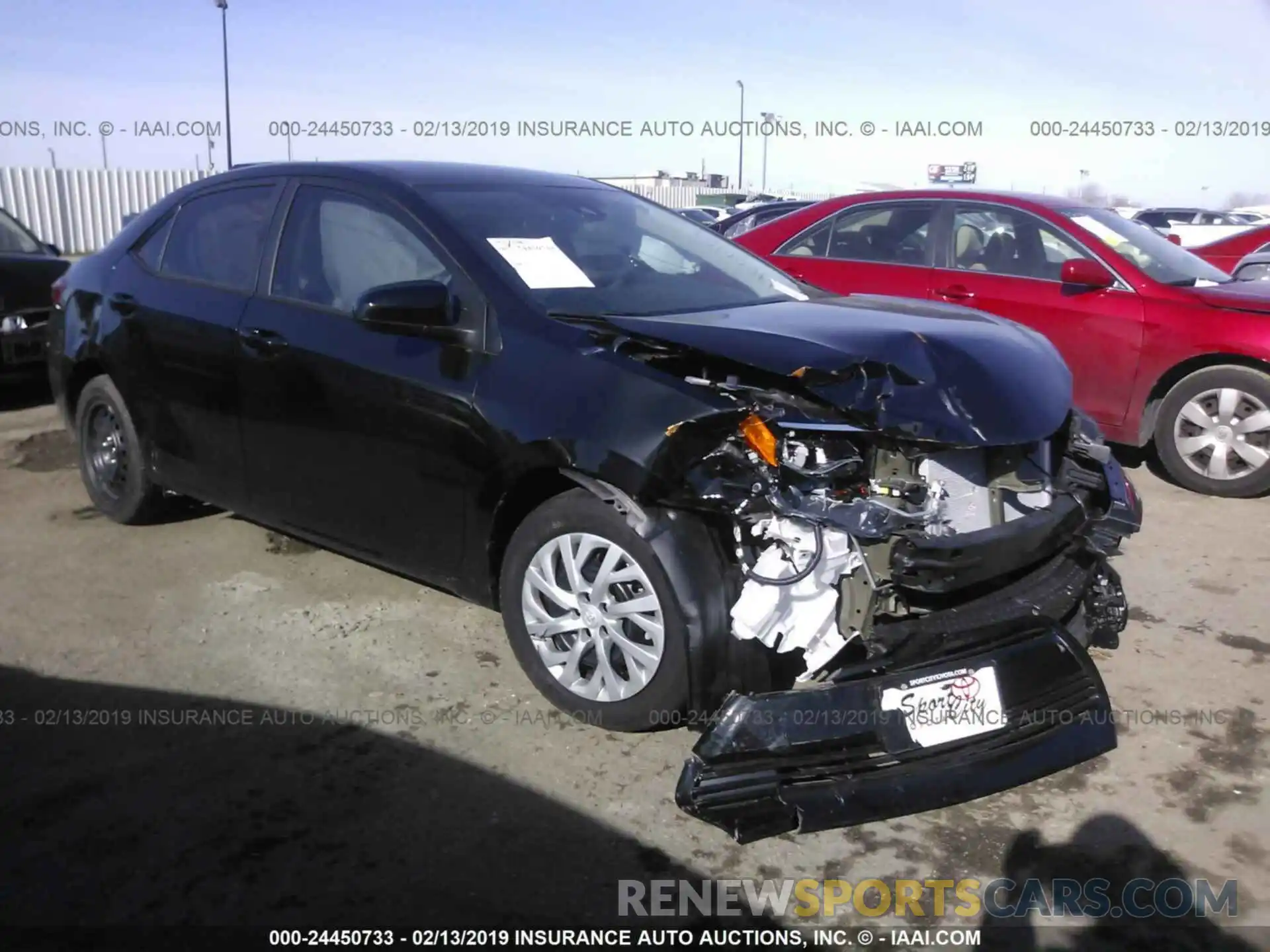 1 Photograph of a damaged car 5YFBURHE7KP859340 TOYOTA COROLLA 2019