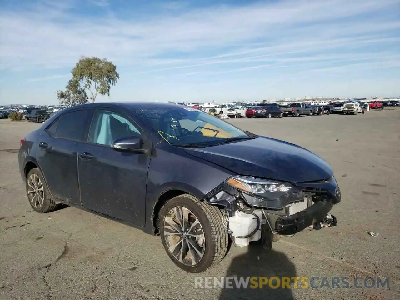 1 Photograph of a damaged car 5YFBURHE7KP859435 TOYOTA COROLLA 2019