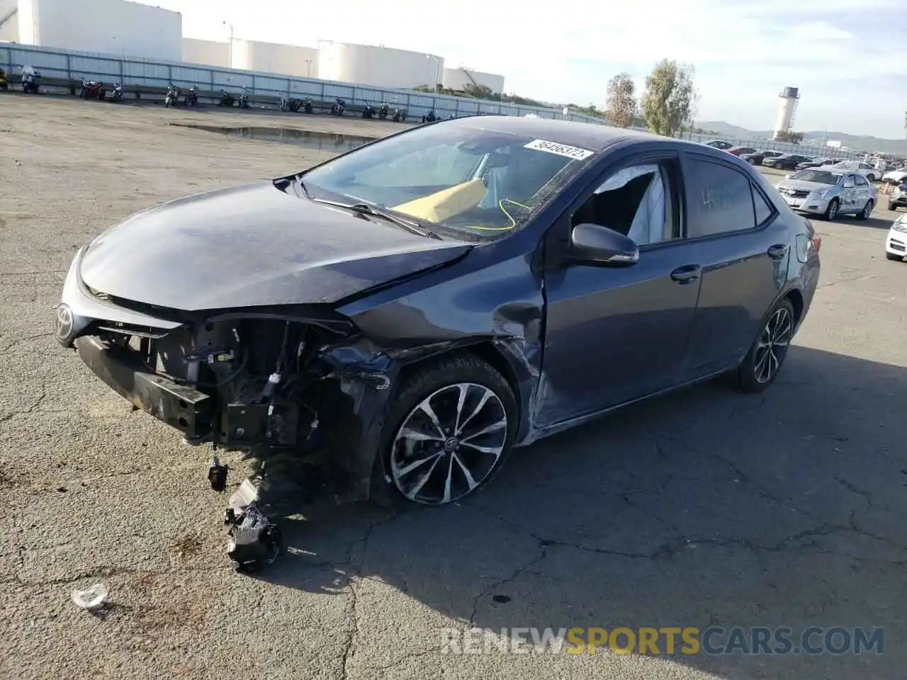 2 Photograph of a damaged car 5YFBURHE7KP859435 TOYOTA COROLLA 2019