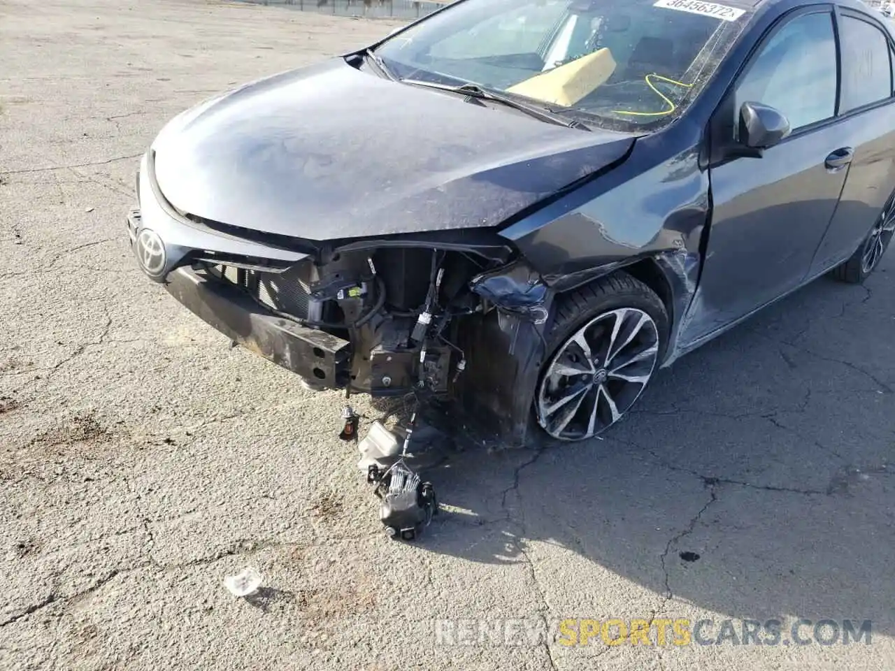 9 Photograph of a damaged car 5YFBURHE7KP859435 TOYOTA COROLLA 2019