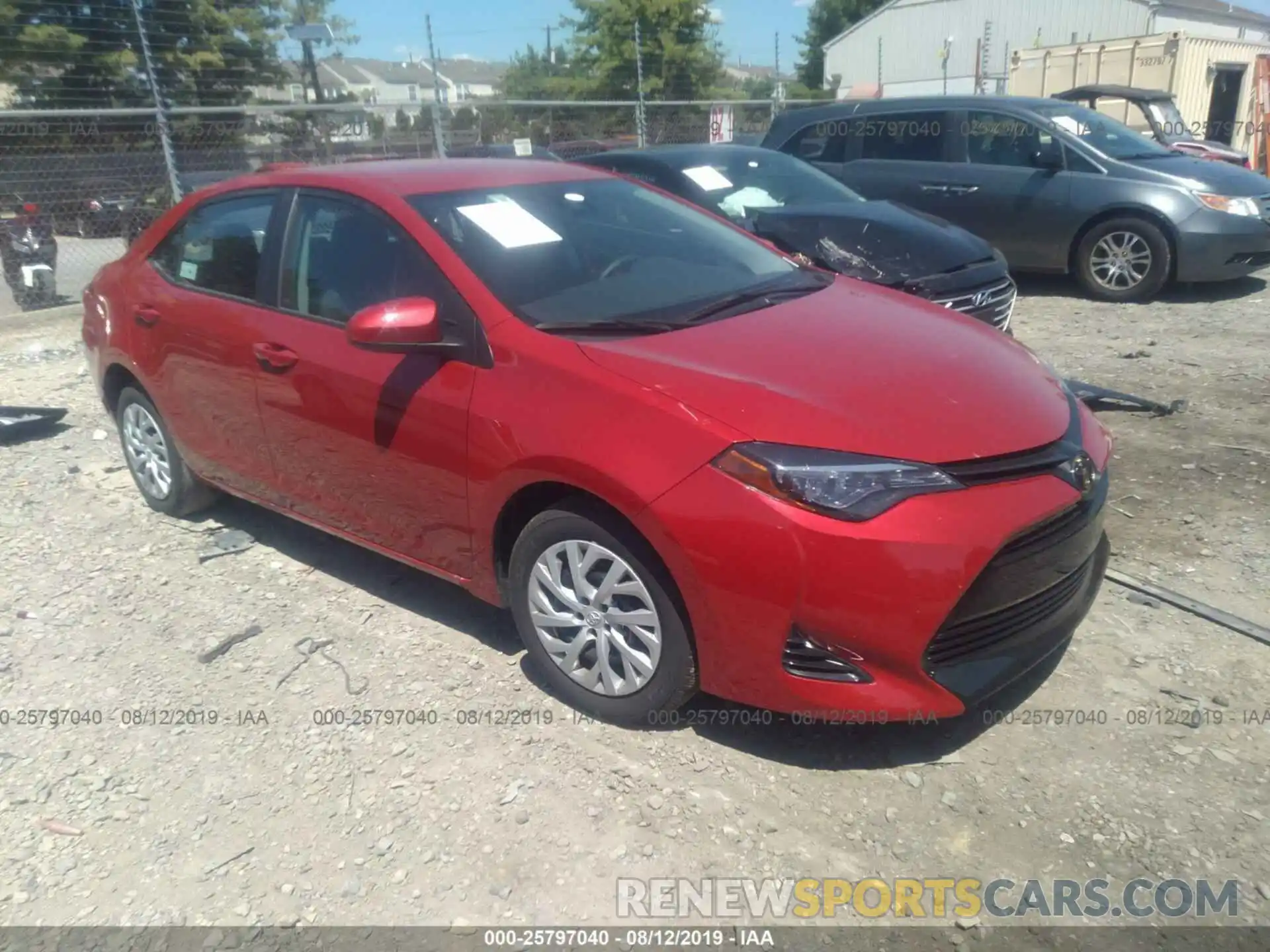 1 Photograph of a damaged car 5YFBURHE7KP859466 TOYOTA COROLLA 2019