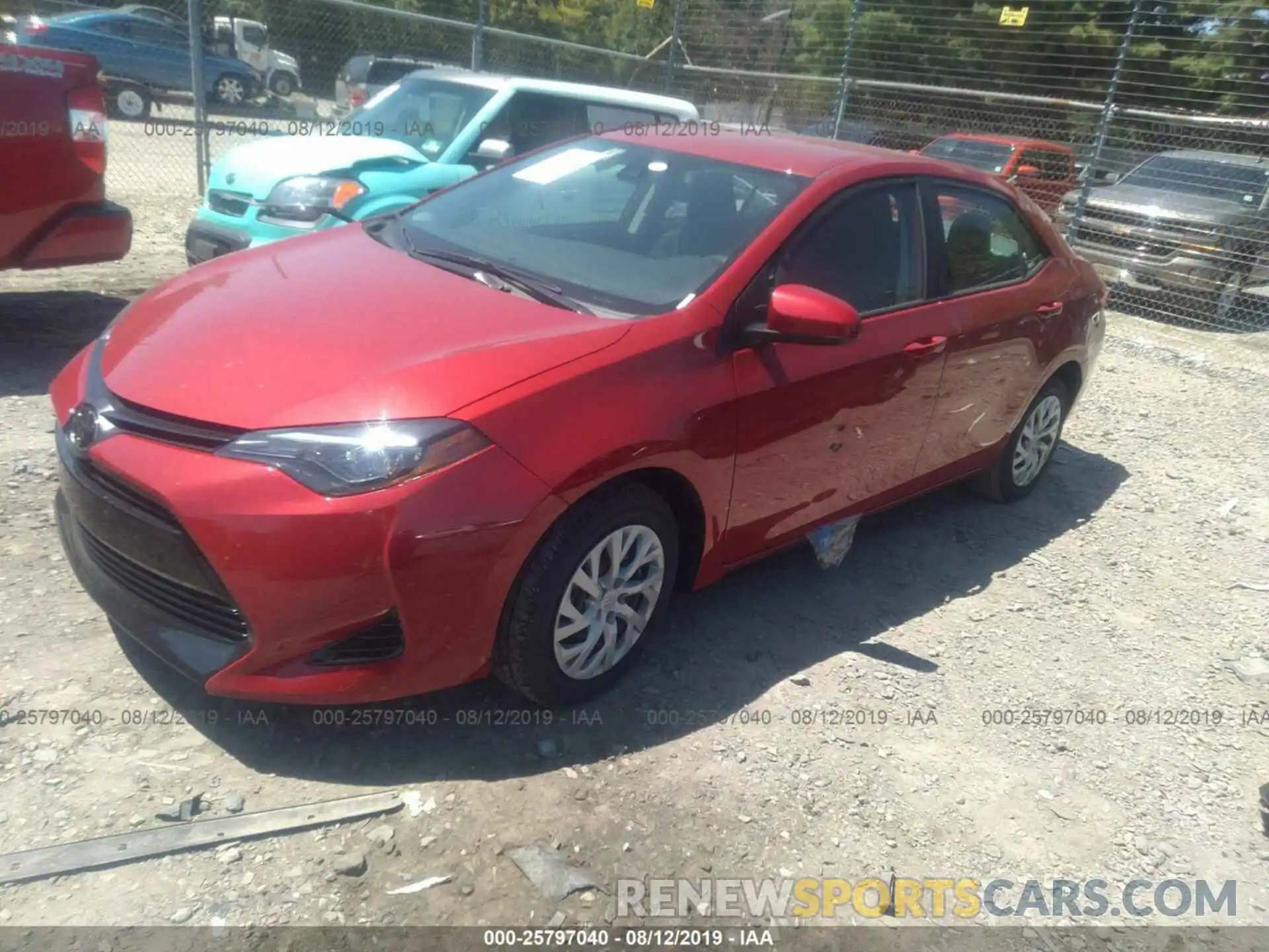 2 Photograph of a damaged car 5YFBURHE7KP859466 TOYOTA COROLLA 2019