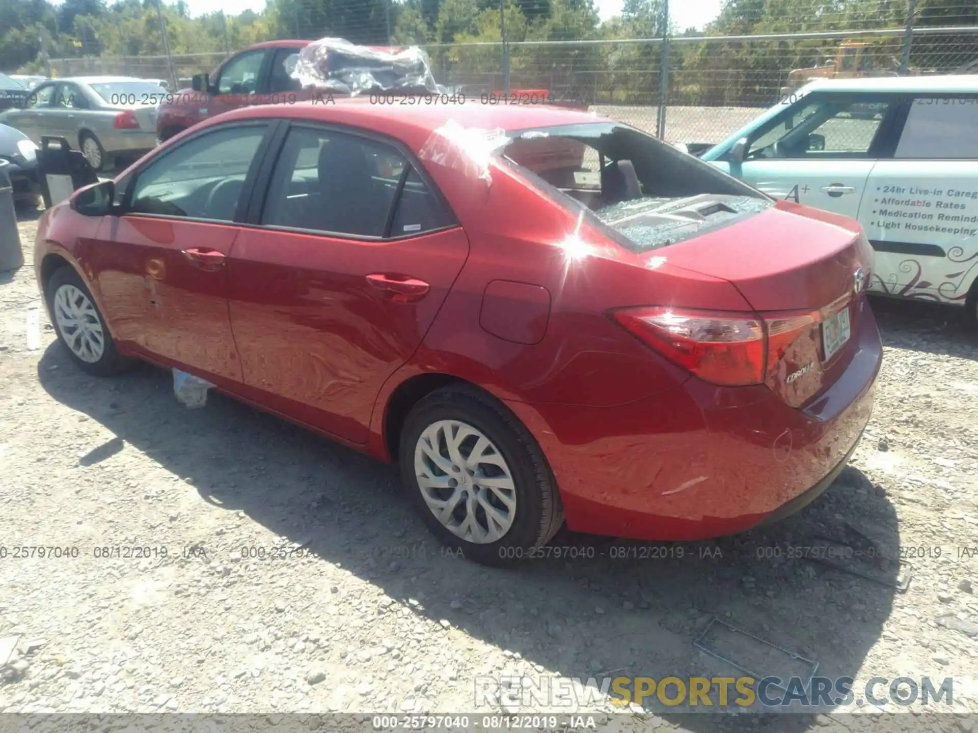 3 Photograph of a damaged car 5YFBURHE7KP859466 TOYOTA COROLLA 2019