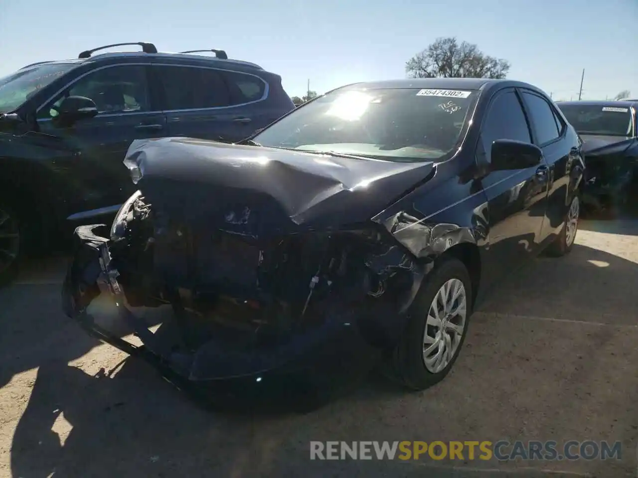 2 Photograph of a damaged car 5YFBURHE7KP859581 TOYOTA COROLLA 2019