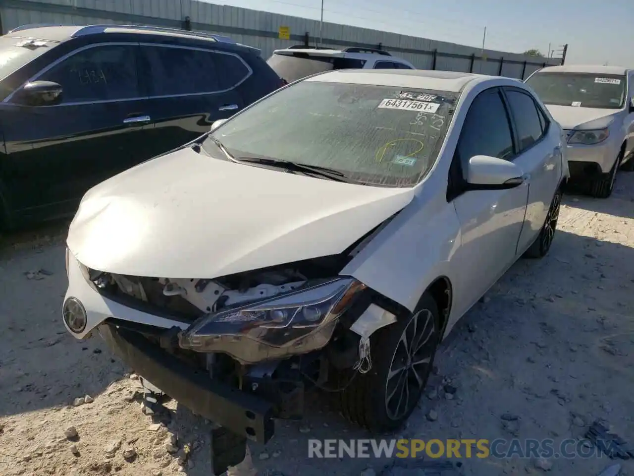 2 Photograph of a damaged car 5YFBURHE7KP859757 TOYOTA COROLLA 2019