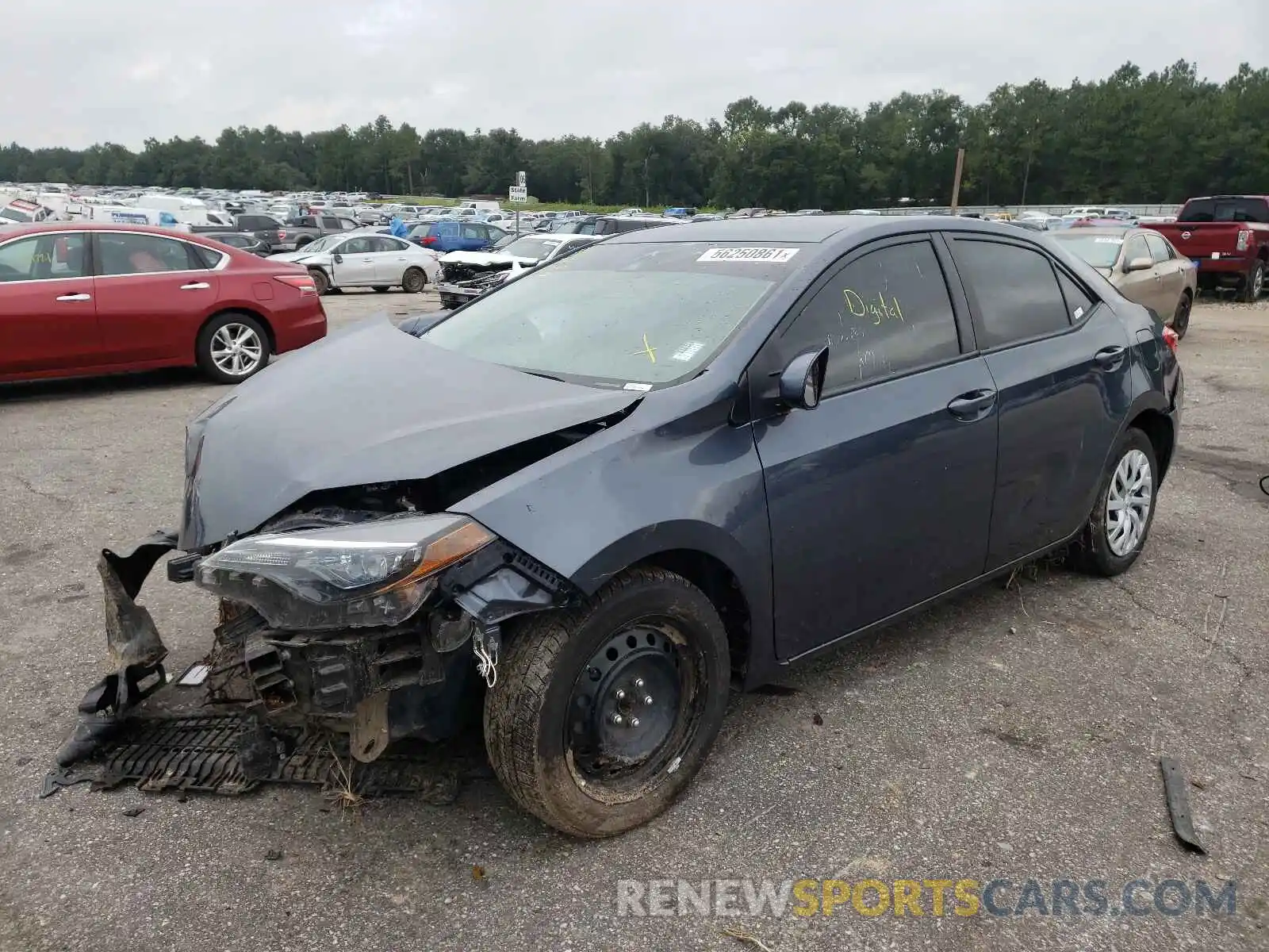 2 Photograph of a damaged car 5YFBURHE7KP859824 TOYOTA COROLLA 2019