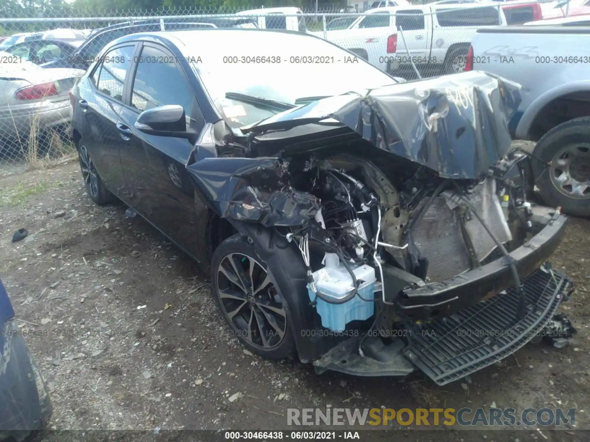 1 Photograph of a damaged car 5YFBURHE7KP859905 TOYOTA COROLLA 2019