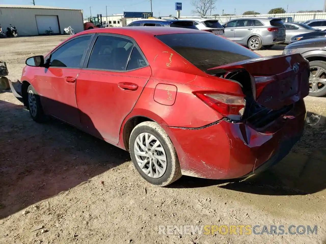 2 Photograph of a damaged car 5YFBURHE7KP860441 TOYOTA COROLLA 2019