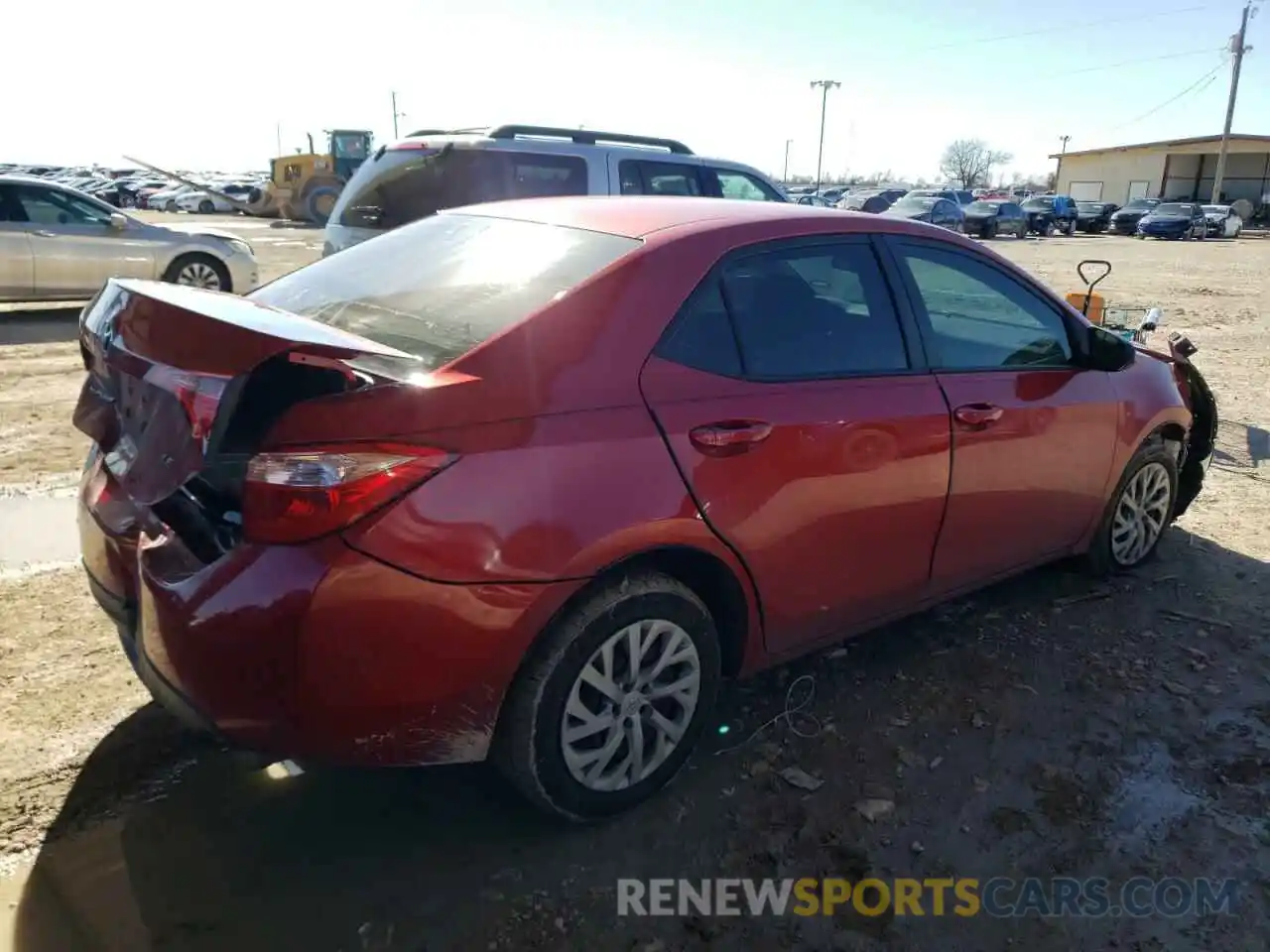 3 Photograph of a damaged car 5YFBURHE7KP860441 TOYOTA COROLLA 2019