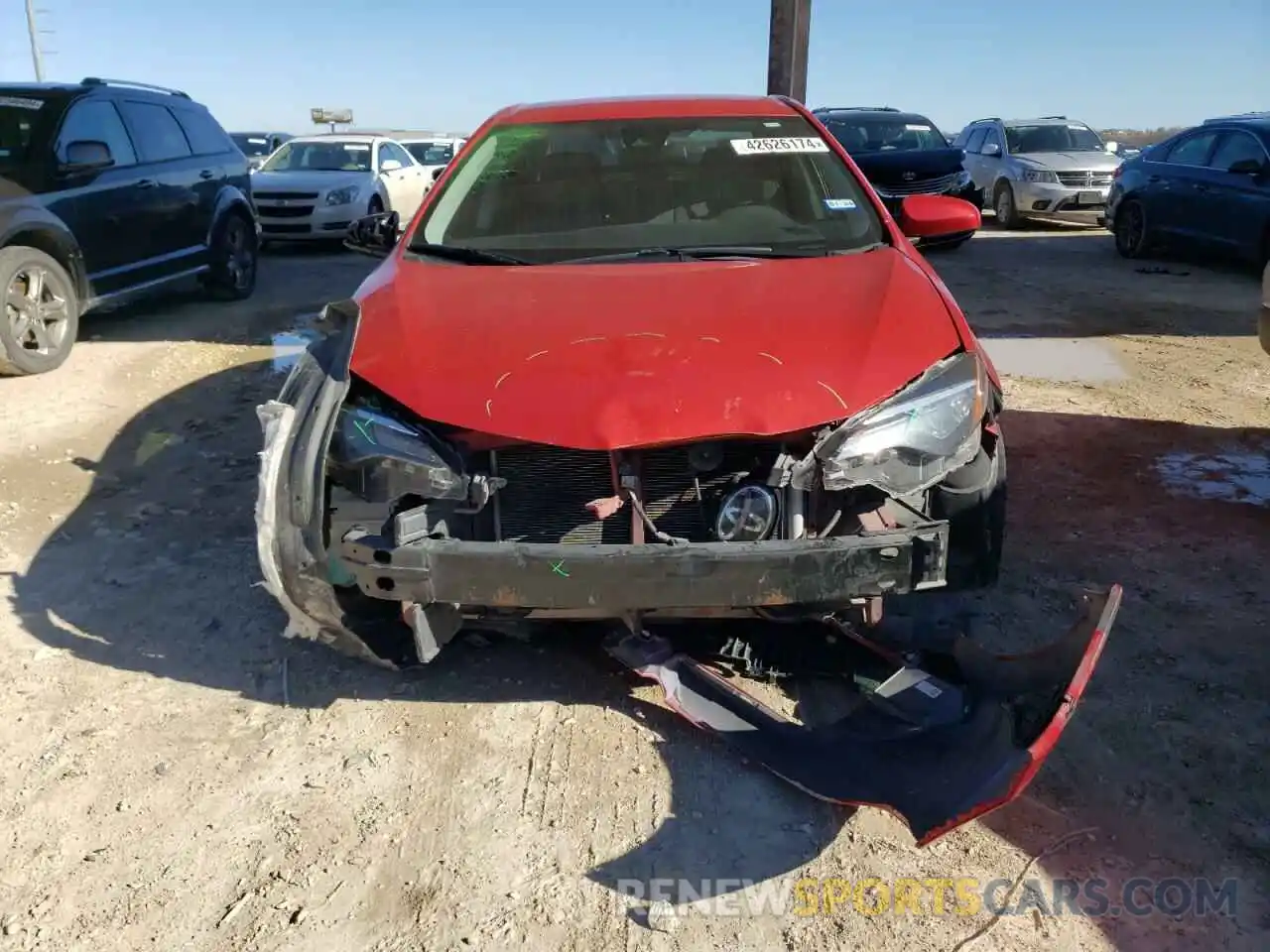 5 Photograph of a damaged car 5YFBURHE7KP860441 TOYOTA COROLLA 2019