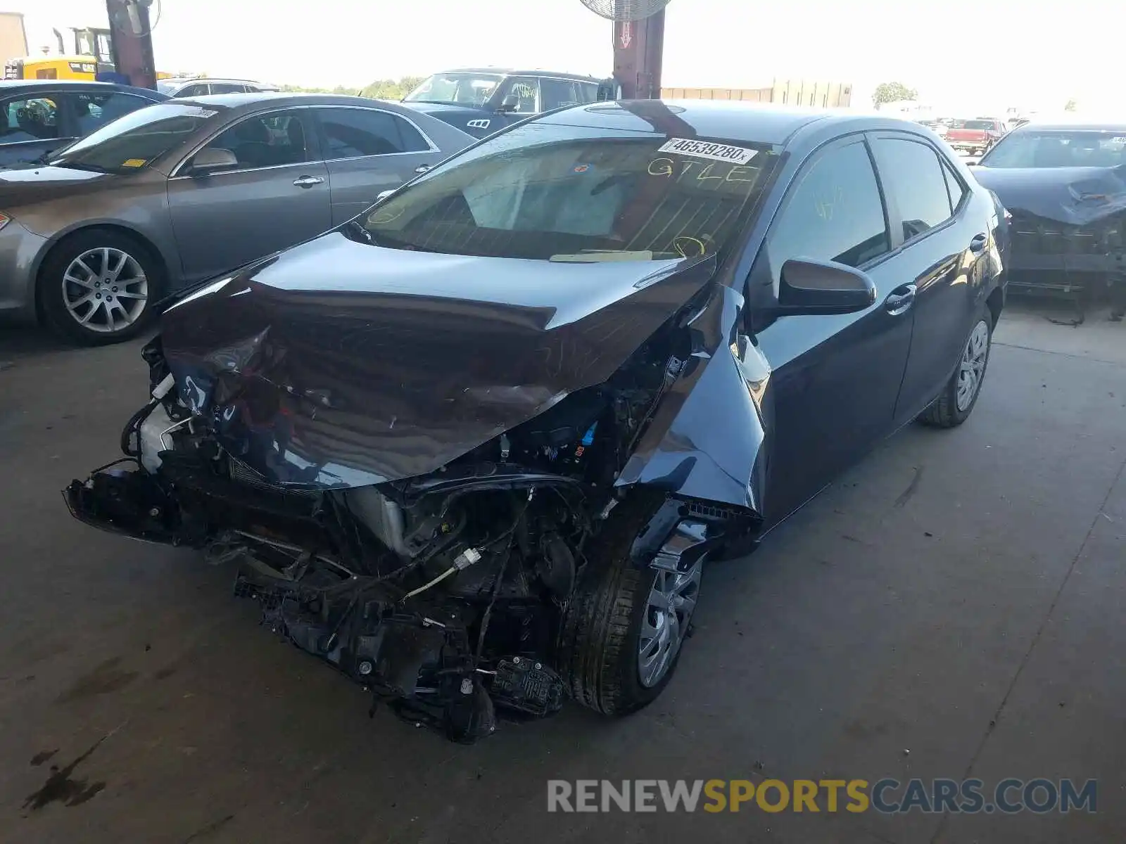 2 Photograph of a damaged car 5YFBURHE7KP861198 TOYOTA COROLLA 2019