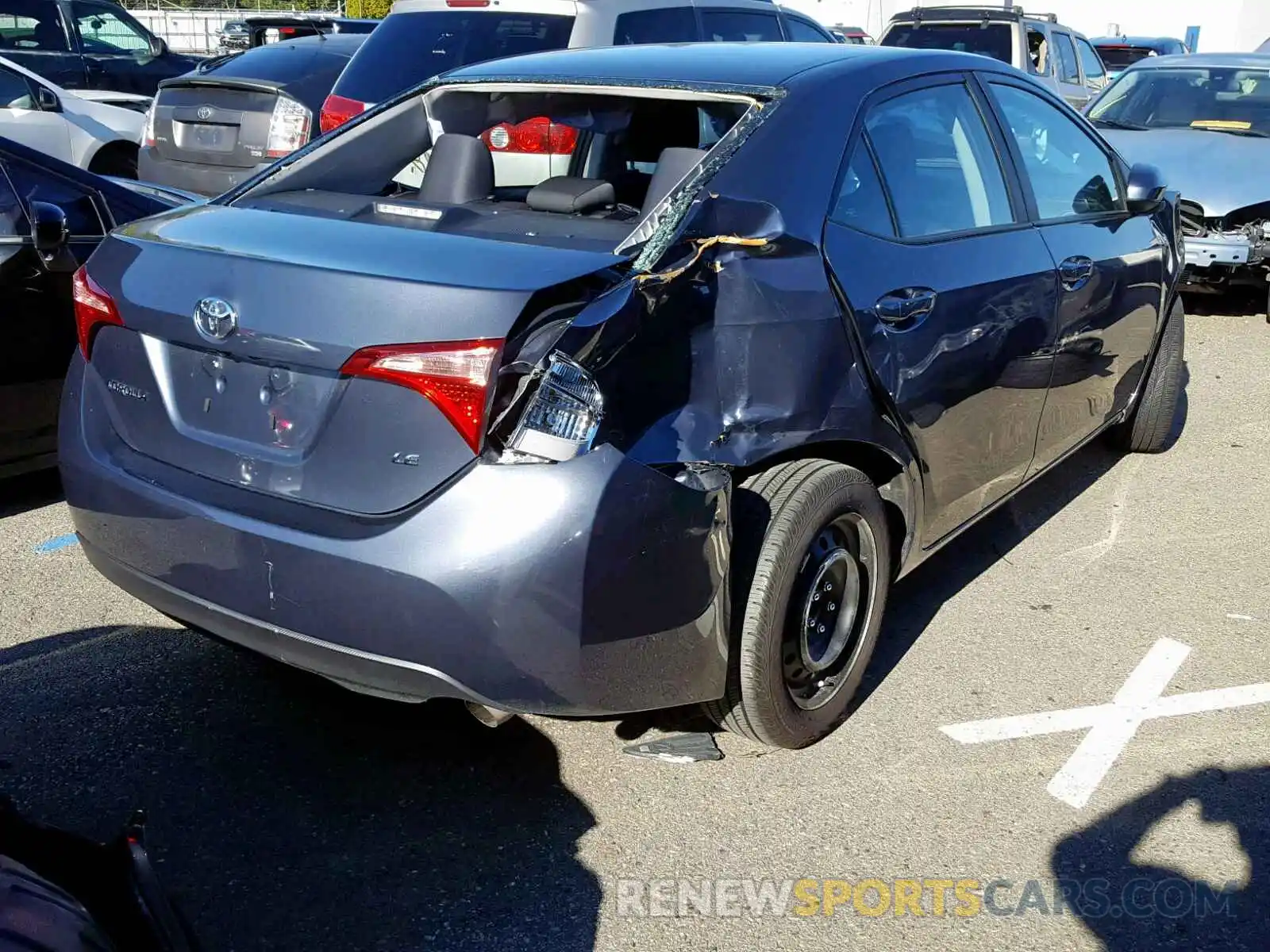 4 Photograph of a damaged car 5YFBURHE7KP861234 TOYOTA COROLLA 2019