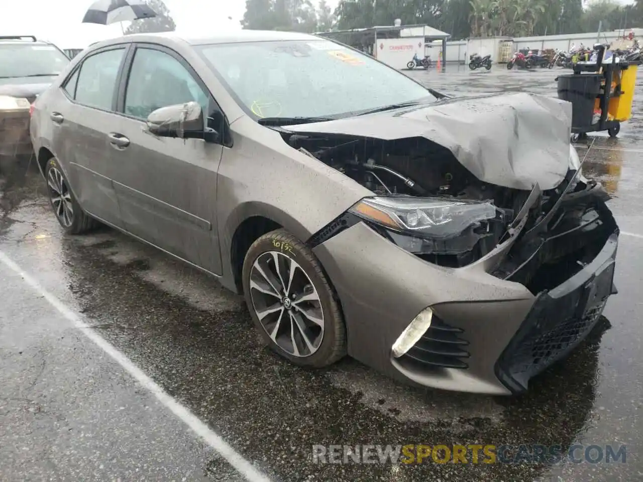 1 Photograph of a damaged car 5YFBURHE7KP861346 TOYOTA COROLLA 2019