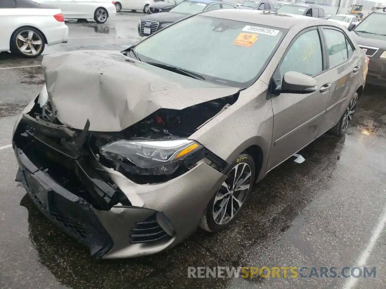 2 Photograph of a damaged car 5YFBURHE7KP861346 TOYOTA COROLLA 2019