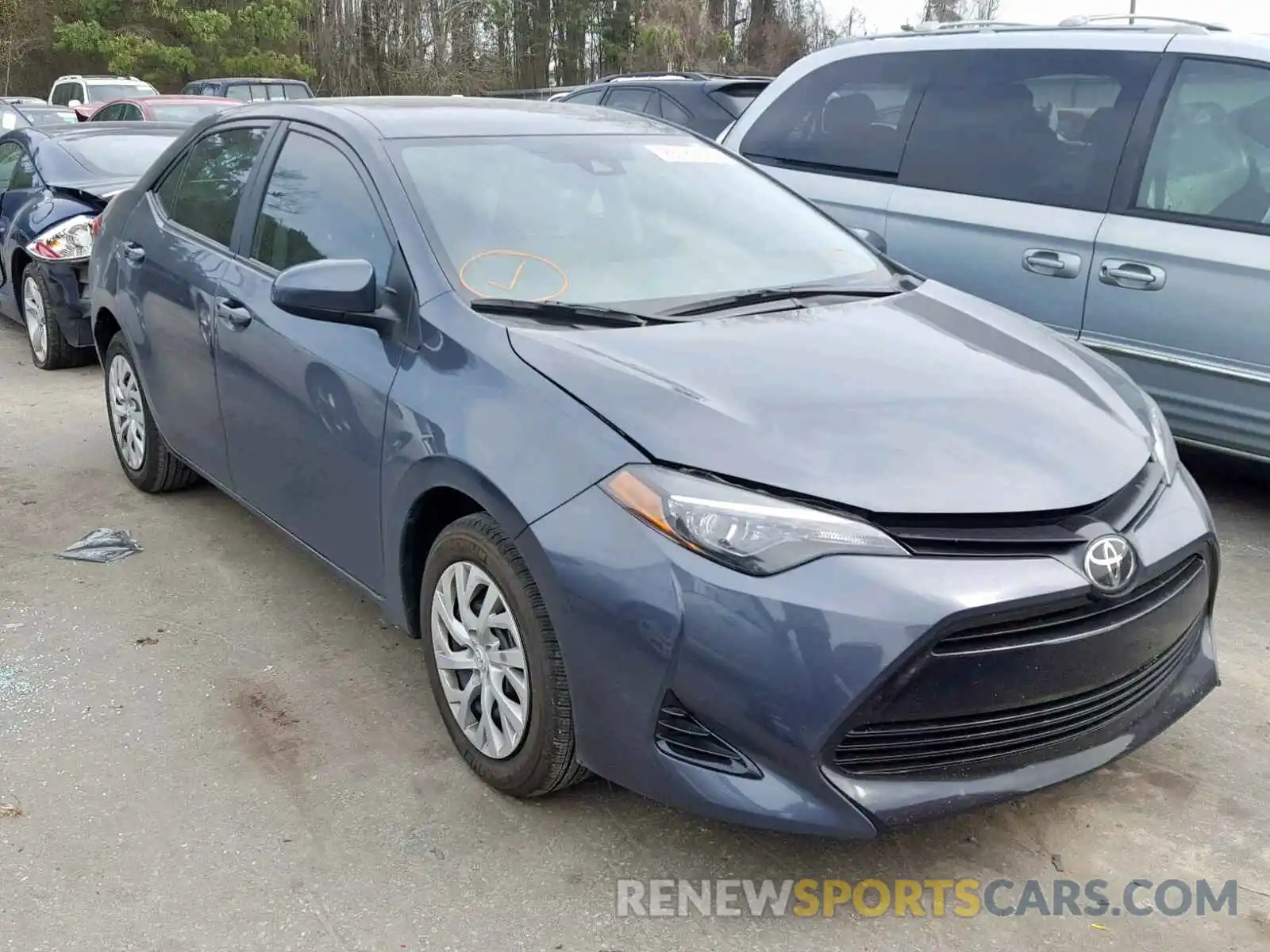 1 Photograph of a damaged car 5YFBURHE7KP862481 TOYOTA COROLLA 2019