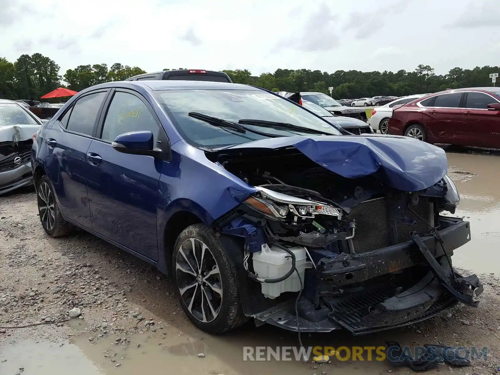 1 Photograph of a damaged car 5YFBURHE7KP862934 TOYOTA COROLLA 2019