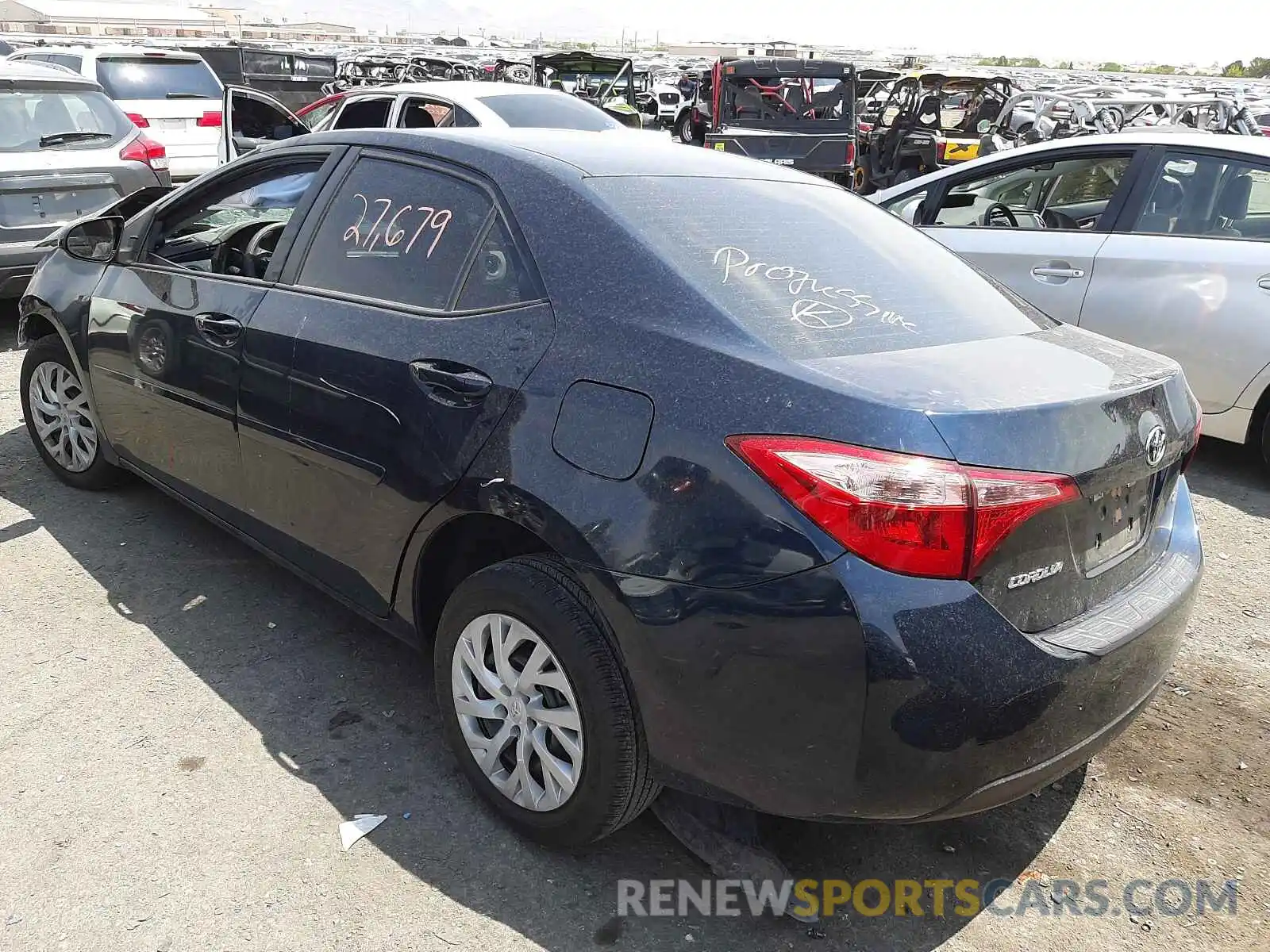 3 Photograph of a damaged car 5YFBURHE7KP863016 TOYOTA COROLLA 2019