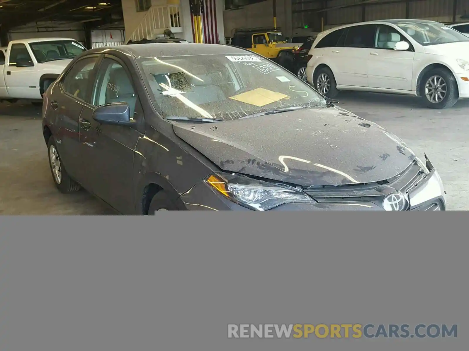 1 Photograph of a damaged car 5YFBURHE7KP863324 TOYOTA COROLLA 2019