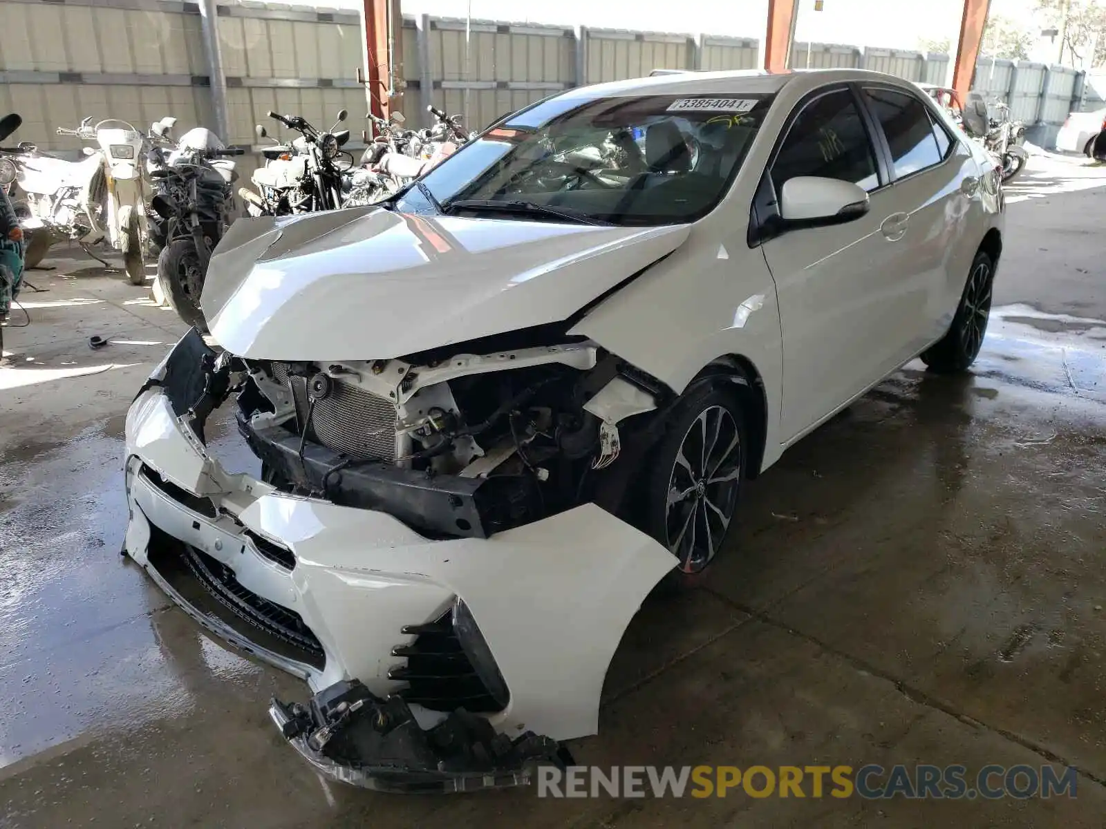 2 Photograph of a damaged car 5YFBURHE7KP863565 TOYOTA COROLLA 2019