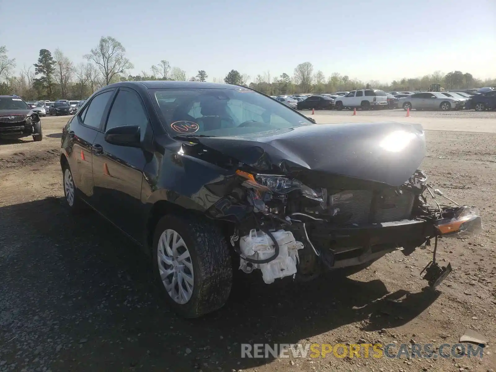 1 Photograph of a damaged car 5YFBURHE7KP863758 TOYOTA COROLLA 2019