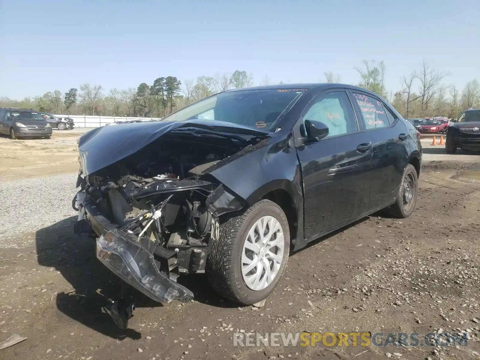 2 Photograph of a damaged car 5YFBURHE7KP863758 TOYOTA COROLLA 2019