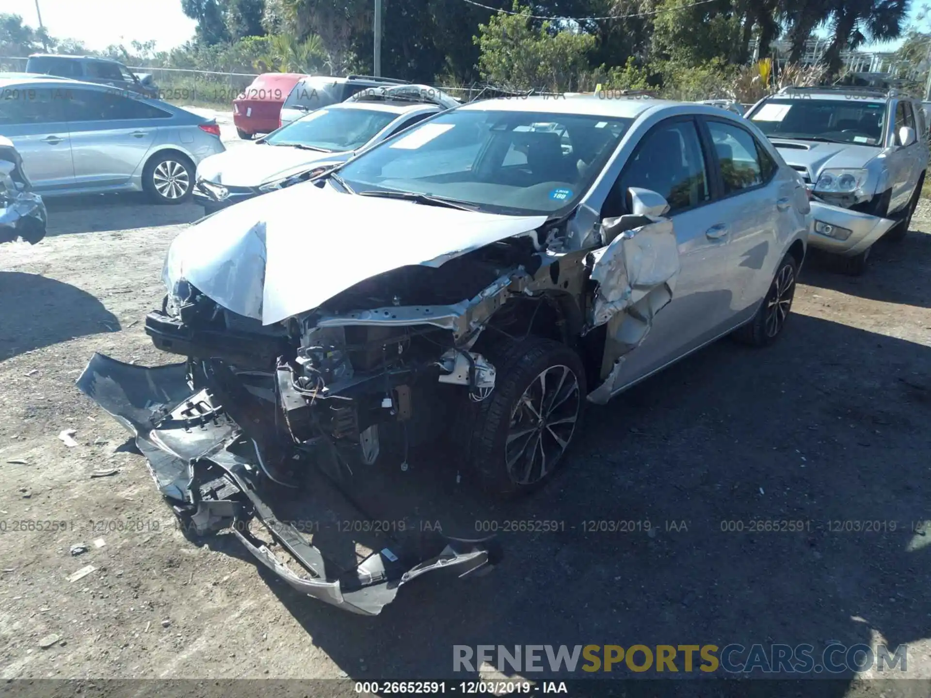 2 Photograph of a damaged car 5YFBURHE7KP863792 TOYOTA COROLLA 2019