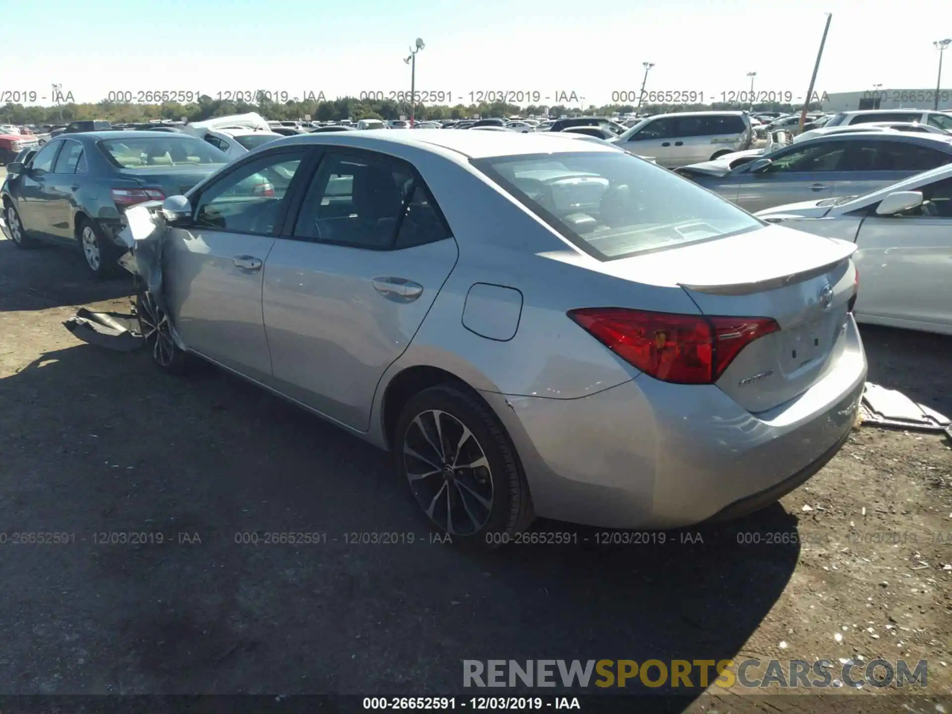 3 Photograph of a damaged car 5YFBURHE7KP863792 TOYOTA COROLLA 2019