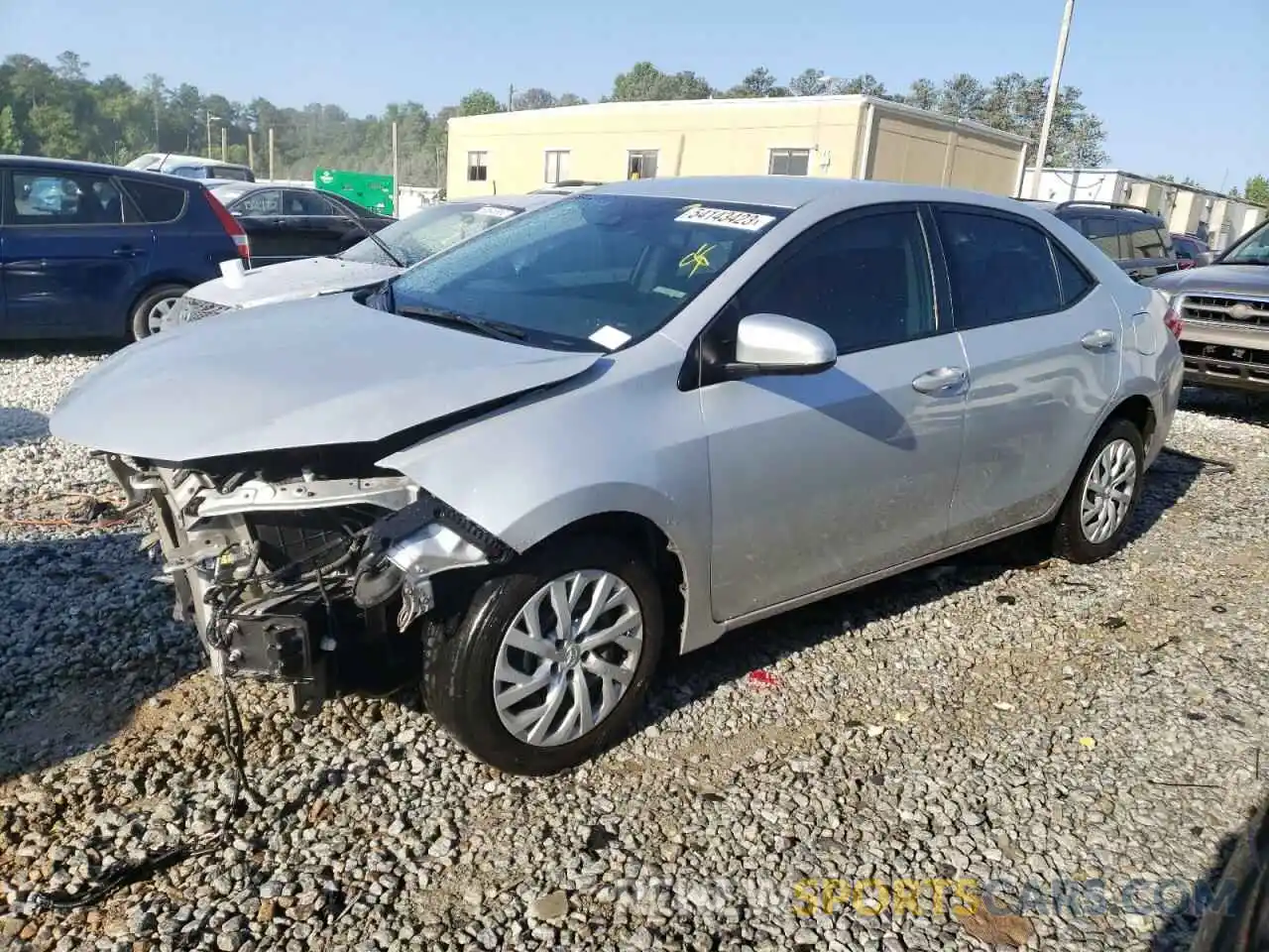1 Photograph of a damaged car 5YFBURHE7KP864280 TOYOTA COROLLA 2019
