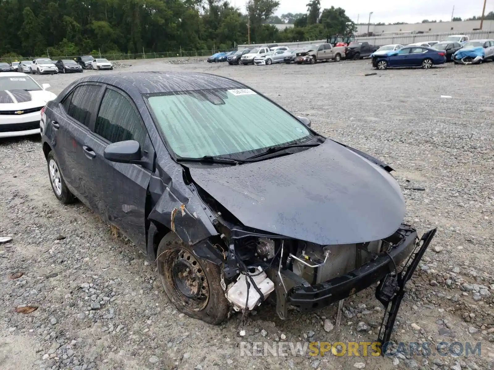 1 Photograph of a damaged car 5YFBURHE7KP864408 TOYOTA COROLLA 2019