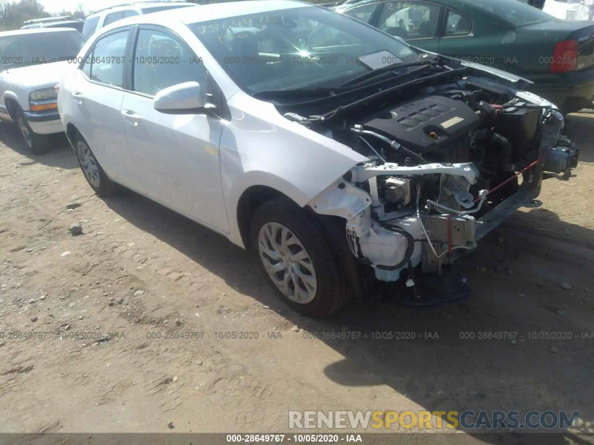 1 Photograph of a damaged car 5YFBURHE7KP864442 TOYOTA COROLLA 2019