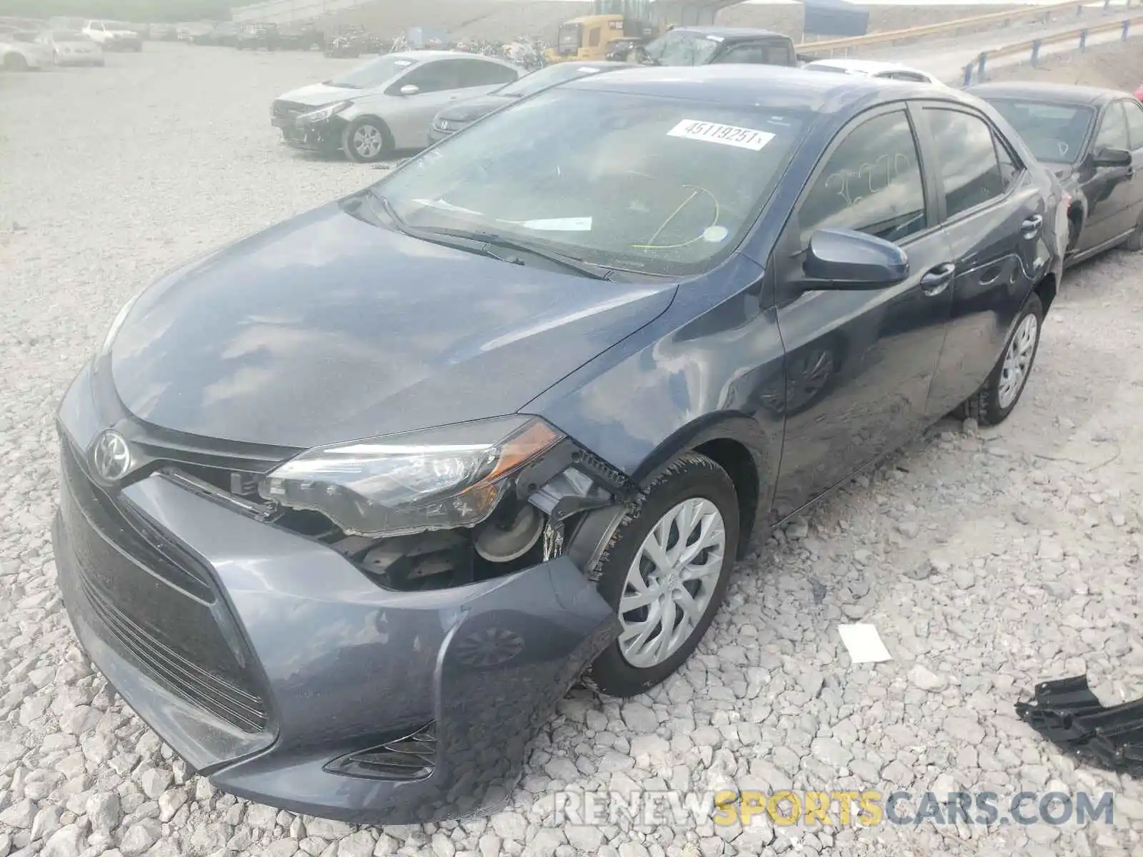 2 Photograph of a damaged car 5YFBURHE7KP864490 TOYOTA COROLLA 2019