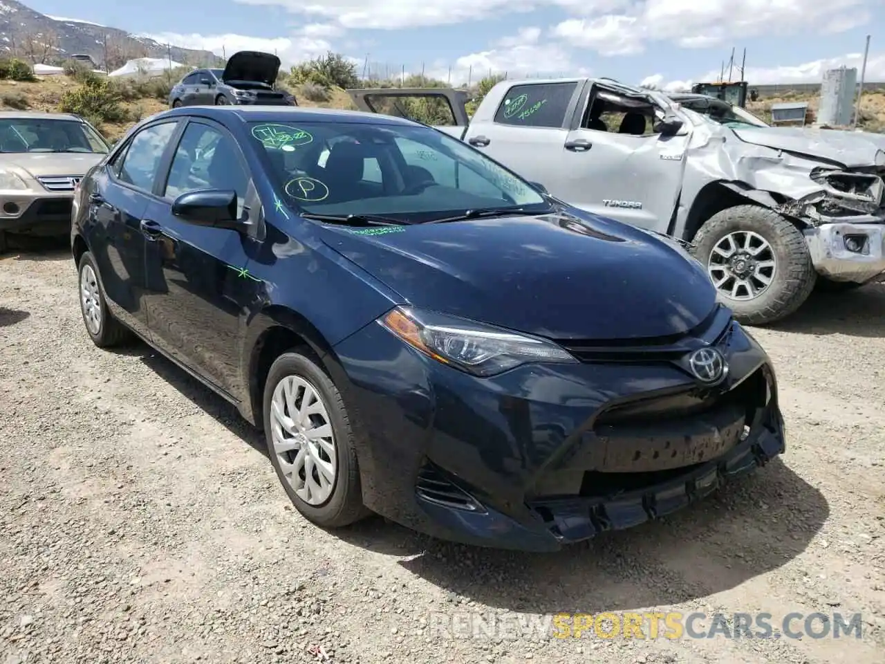 1 Photograph of a damaged car 5YFBURHE7KP865185 TOYOTA COROLLA 2019