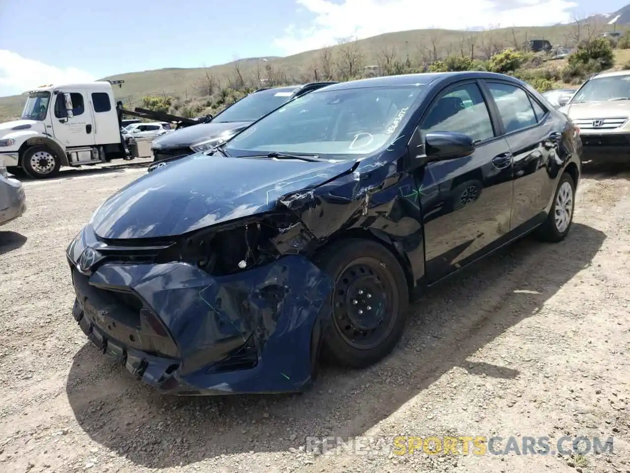 2 Photograph of a damaged car 5YFBURHE7KP865185 TOYOTA COROLLA 2019