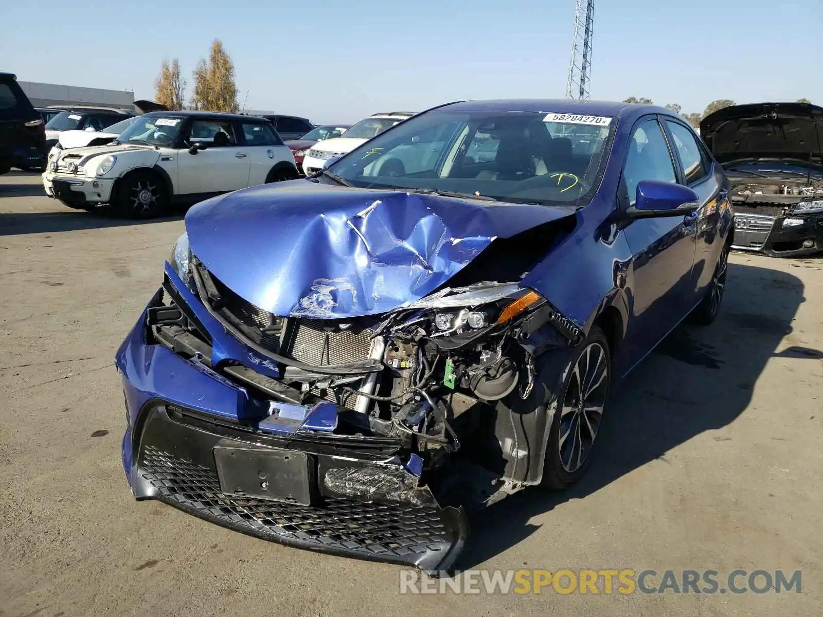 2 Photograph of a damaged car 5YFBURHE7KP865199 TOYOTA COROLLA 2019