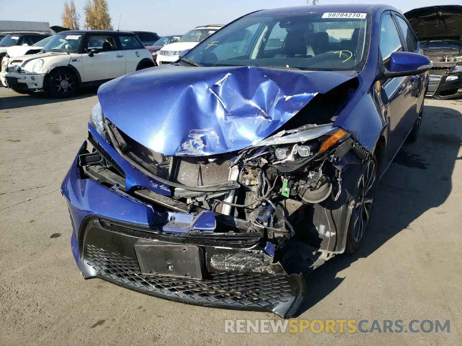 9 Photograph of a damaged car 5YFBURHE7KP865199 TOYOTA COROLLA 2019