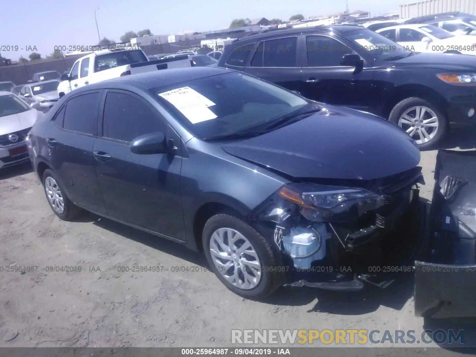 1 Photograph of a damaged car 5YFBURHE7KP865431 TOYOTA COROLLA 2019