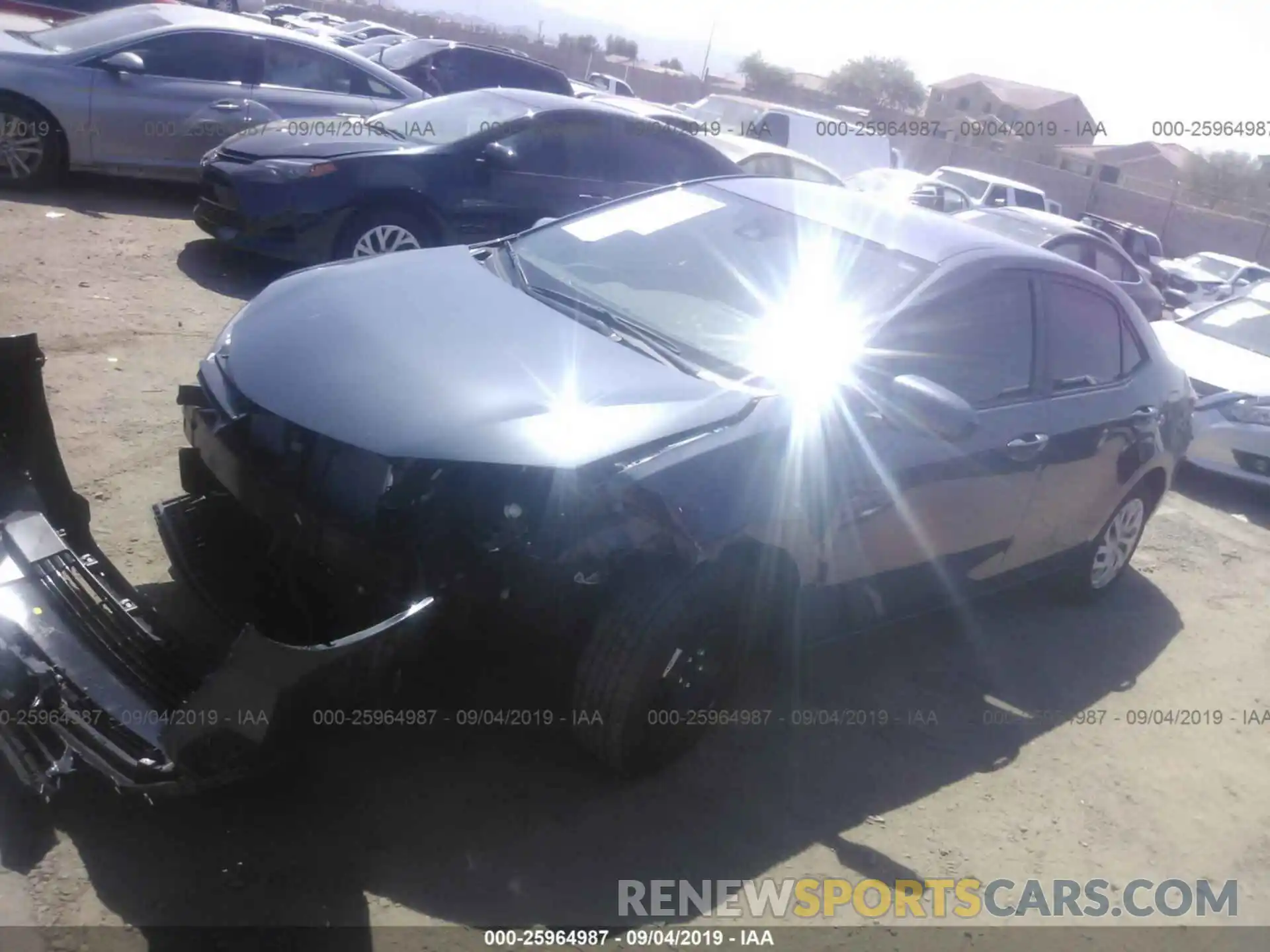 2 Photograph of a damaged car 5YFBURHE7KP865431 TOYOTA COROLLA 2019