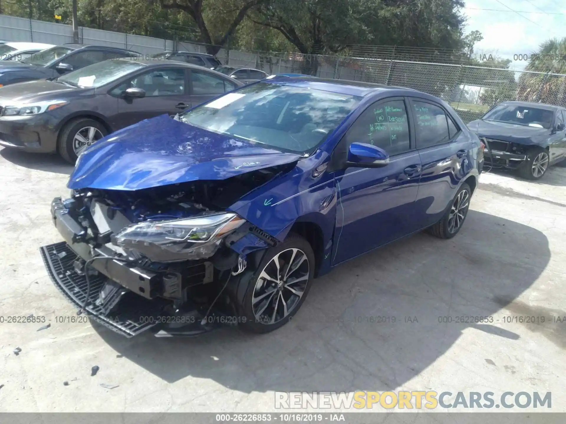 2 Photograph of a damaged car 5YFBURHE7KP865669 TOYOTA COROLLA 2019