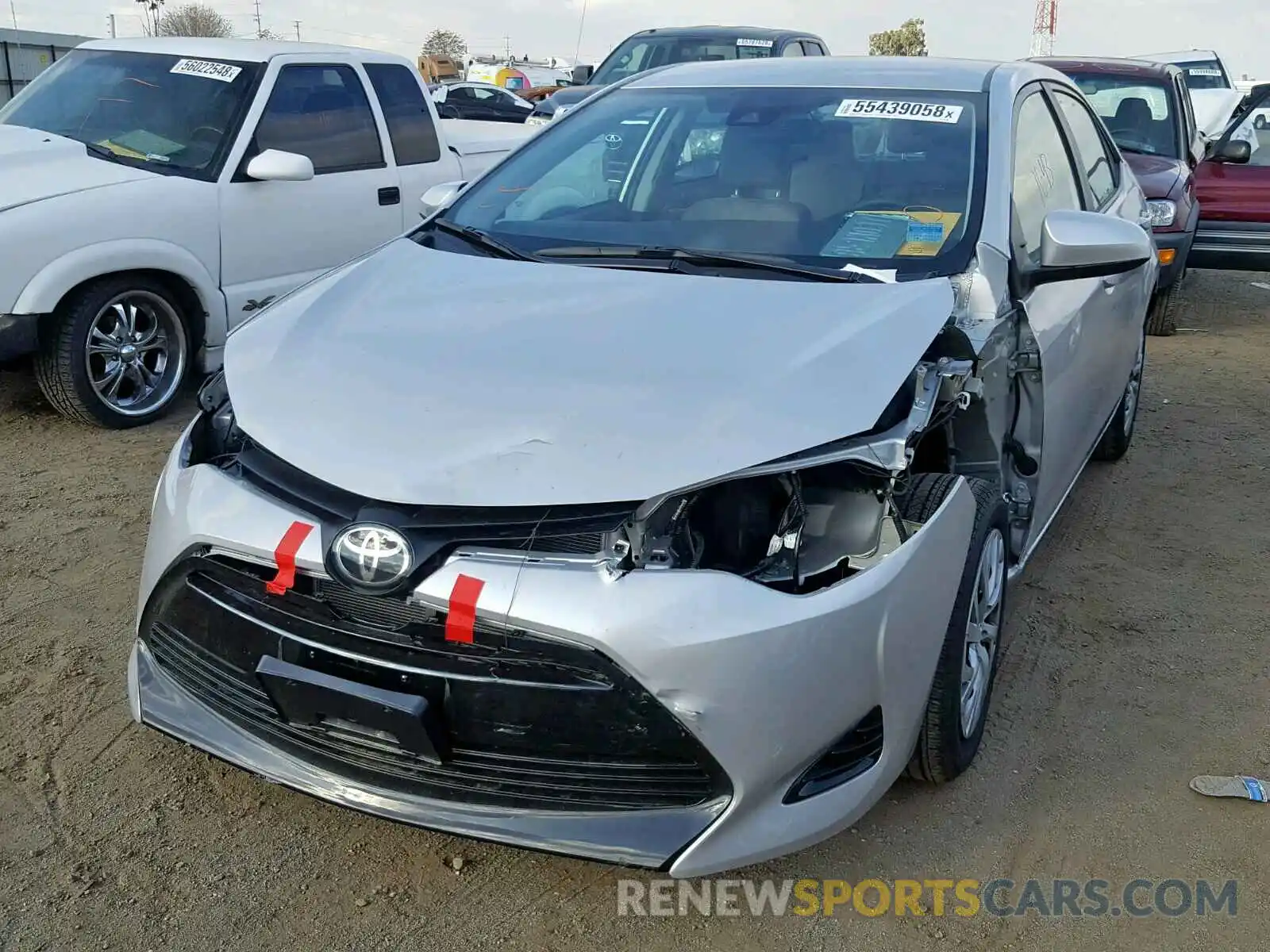 2 Photograph of a damaged car 5YFBURHE7KP866160 TOYOTA COROLLA 2019